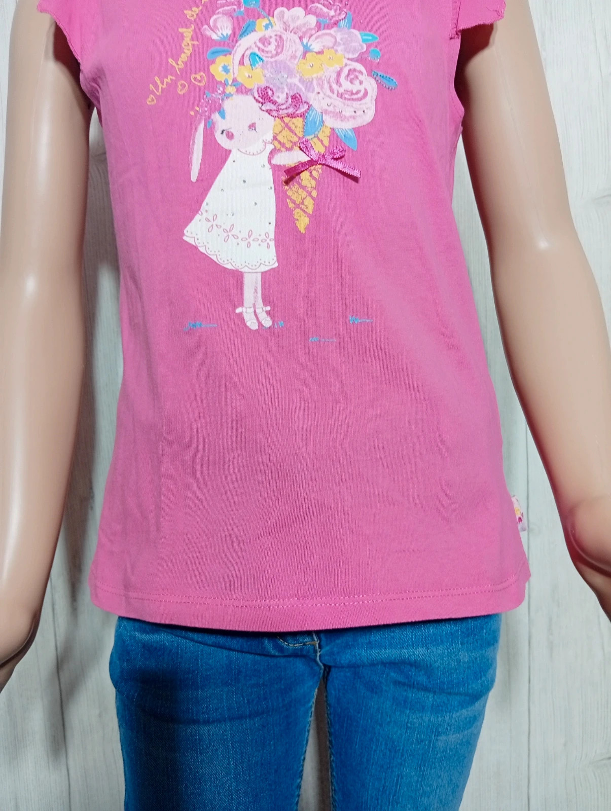 T-shirt fille - Taille 9 ans ( 134 cm ) - Sergent Major - couleur fushia – Sergent Major – taille 9 ans / 134 cm 3