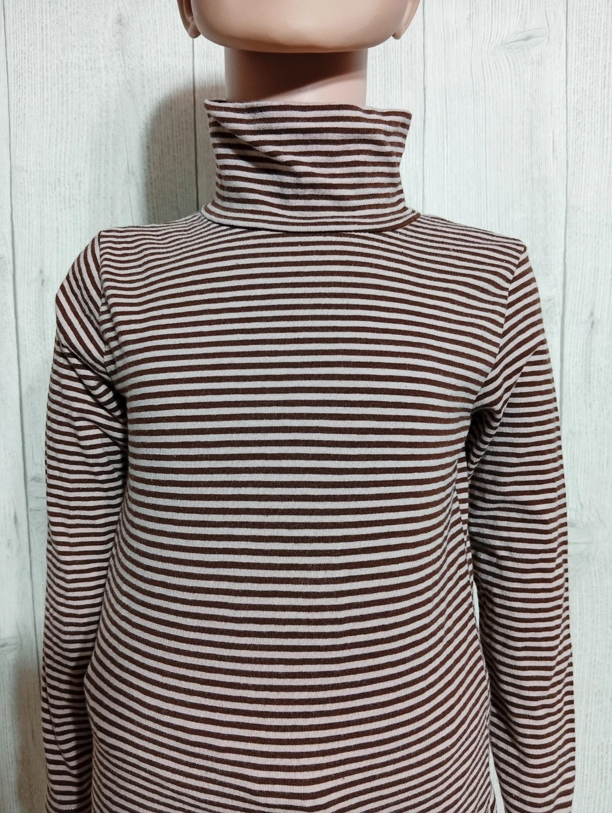 Pull à col roule fille - Taille 7/8 ans ( 122/128 cm) - Zeeman - couleur marron rose – Zeeman – taille 7 ans / 122 cm 2