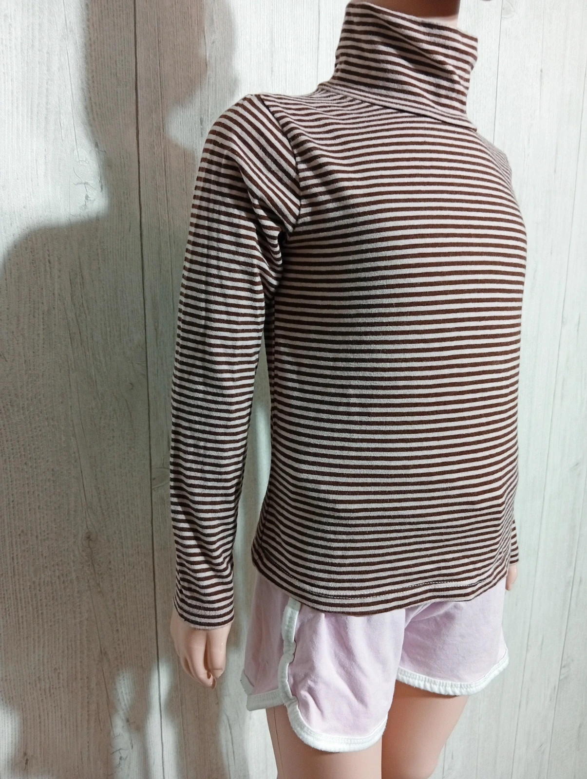 Pull à col roule fille - Taille 7/8 ans ( 122/128 cm) - Zeeman - couleur marron rose – Zeeman – taille 7 ans / 122 cm 4
