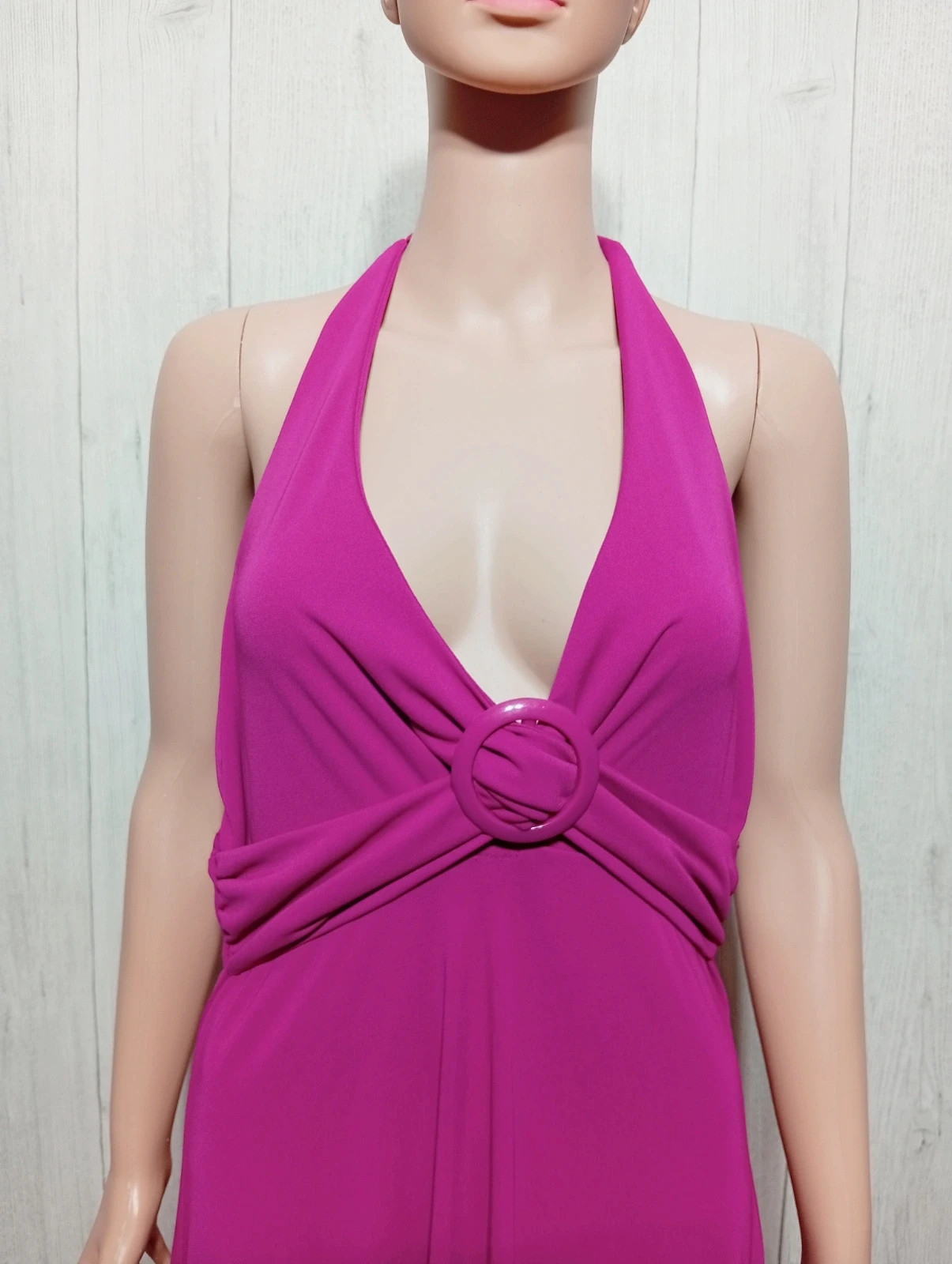 Robe longue femme - Taille XL/42 - H&M - couleur fushia – H&M – taille XL / 42 / 14 2