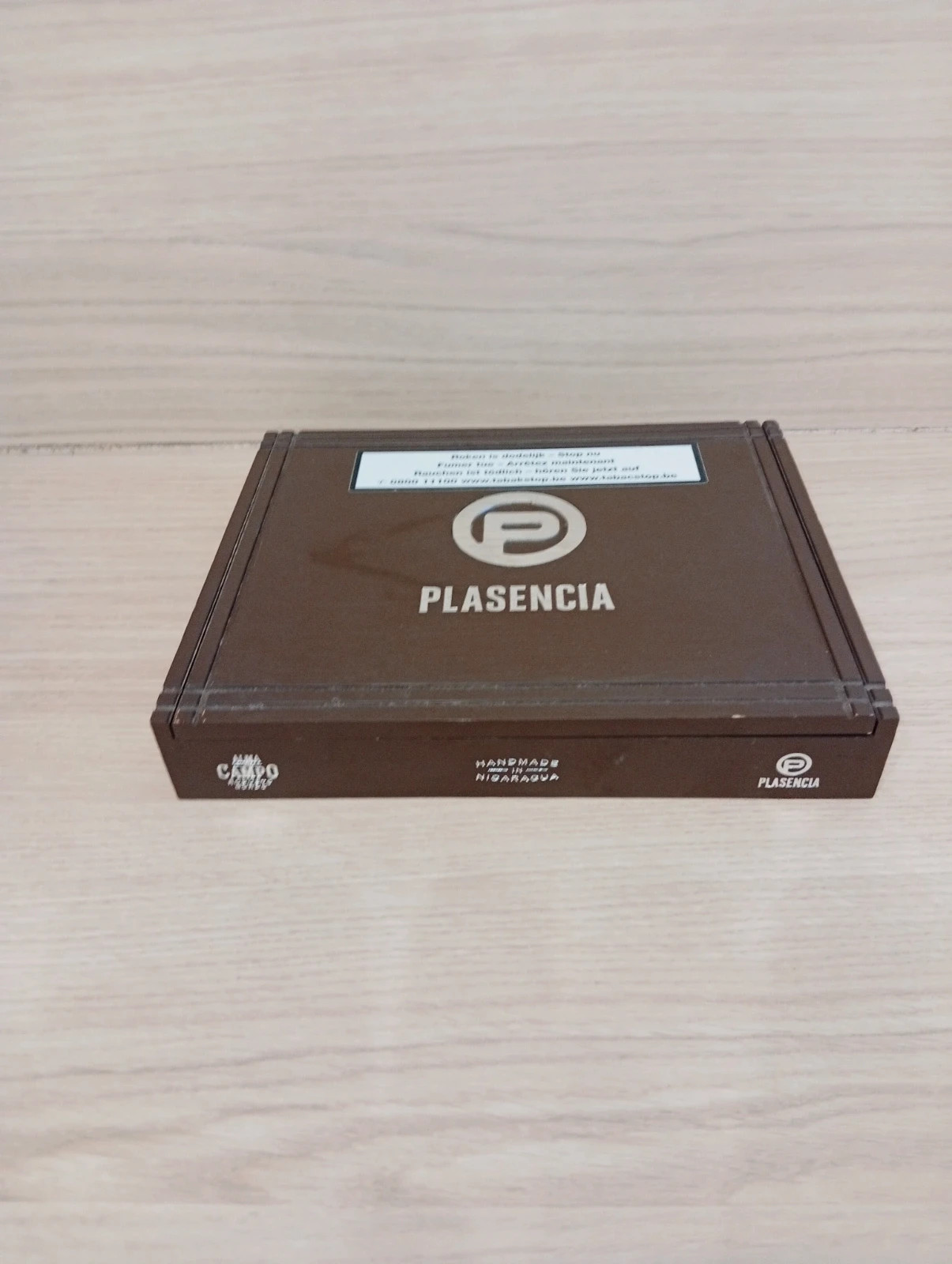 Boite a cigare vide - Plasencia - Couleur marron et argente – Plasencia 2