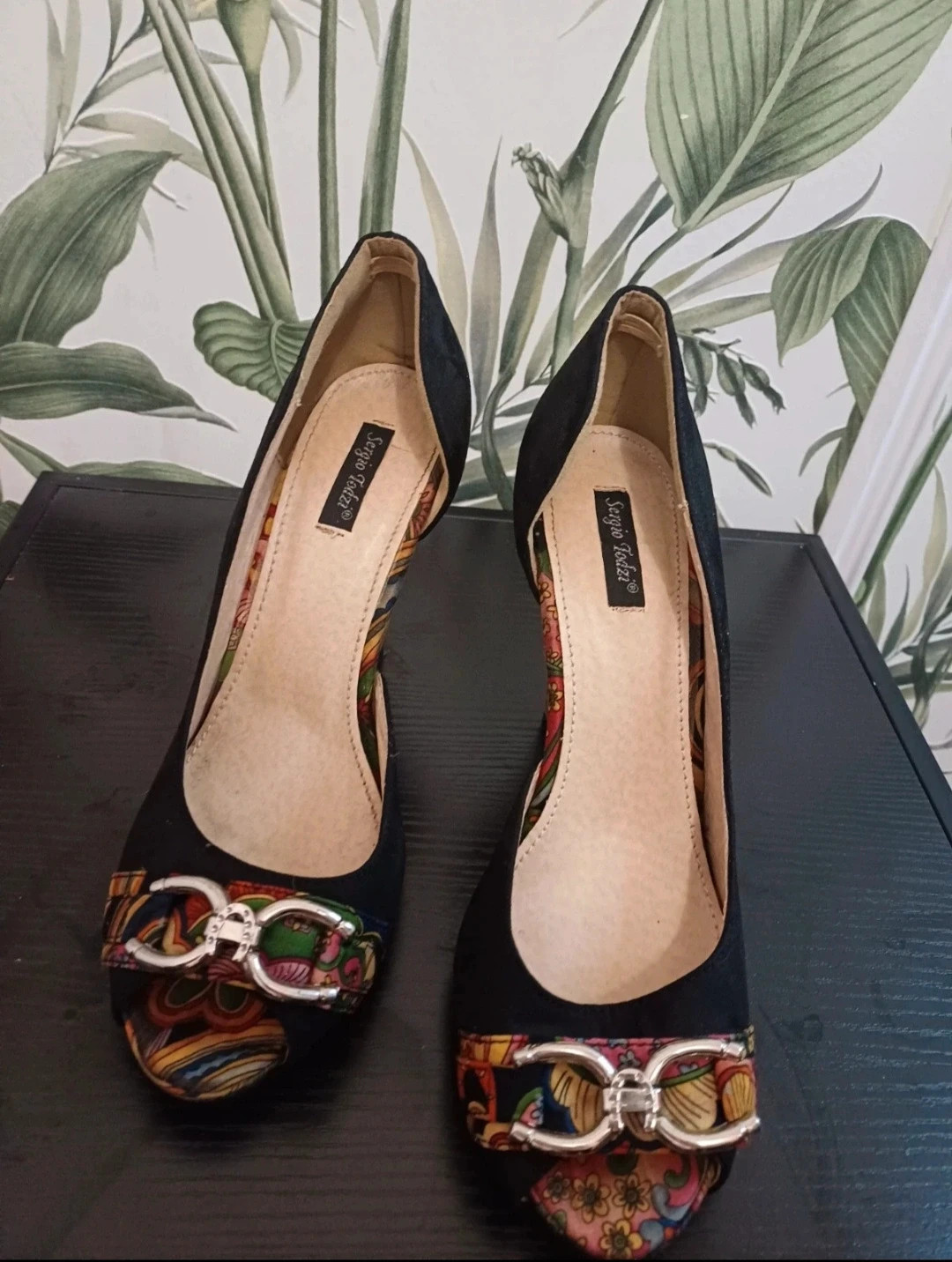 Talon femme - Taille 39 - Sergio Todzi - couleur noir et multicolore – Sergio Todzi – taille 39 2