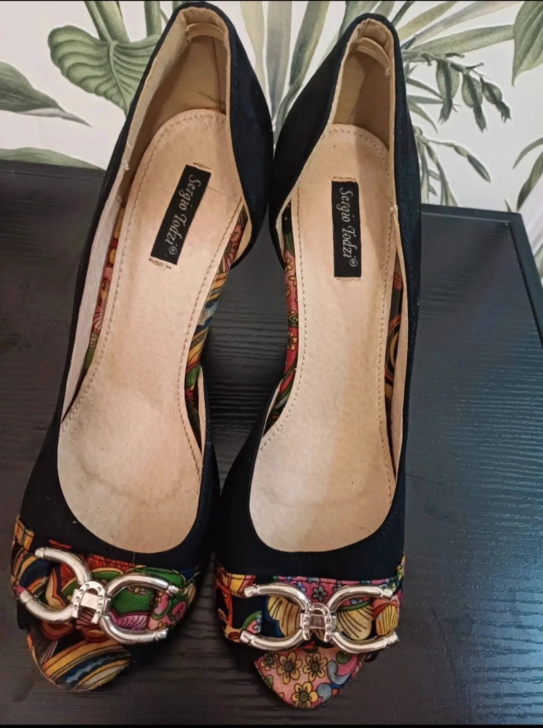 Talon femme - Taille 39 - Sergio Todzi - couleur noir et multicolore – Sergio Todzi – taille 39 5