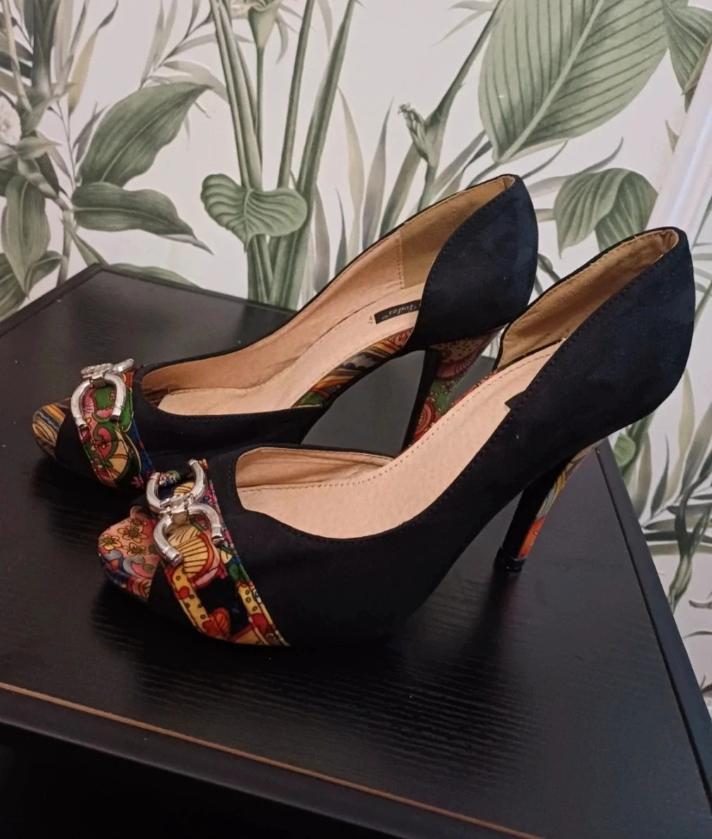 Talon femme - Taille 39 - Sergio Todzi - couleur noir et multicolore
