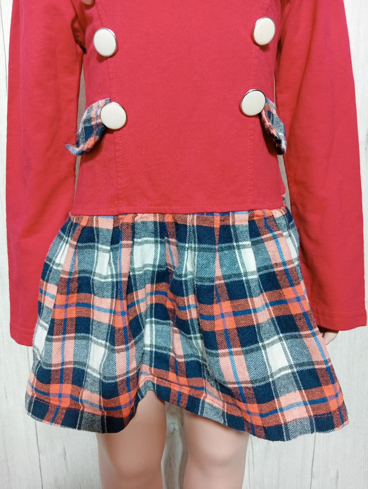 Robe fille - Taille 5 ans - fashion classic - couleur rouge et multicolore – Fashion – taille 5 ans / 110 cm 3