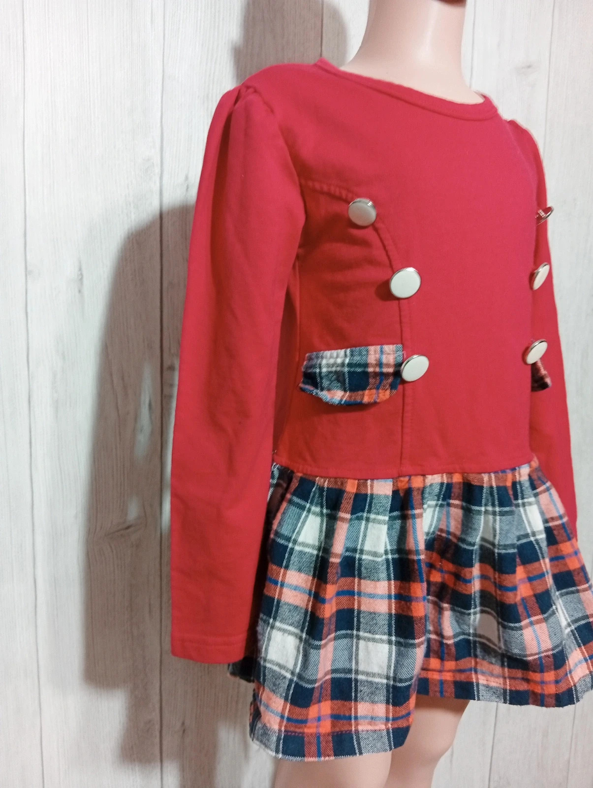 Robe fille - Taille 5 ans - fashion classic - couleur rouge et multicolore – Fashion – taille 5 ans / 110 cm 4