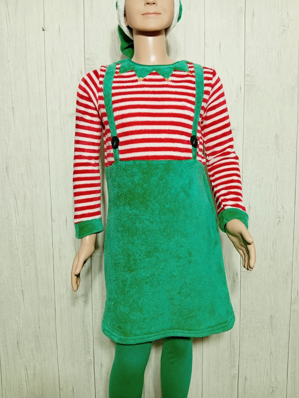 Ensemble 3 pièces fille - Taille 10 ans ( 131/143 cm) - inextenso - couleur vert blanc et rouge – In Extenso – taille 10 ans / 140 cm 3