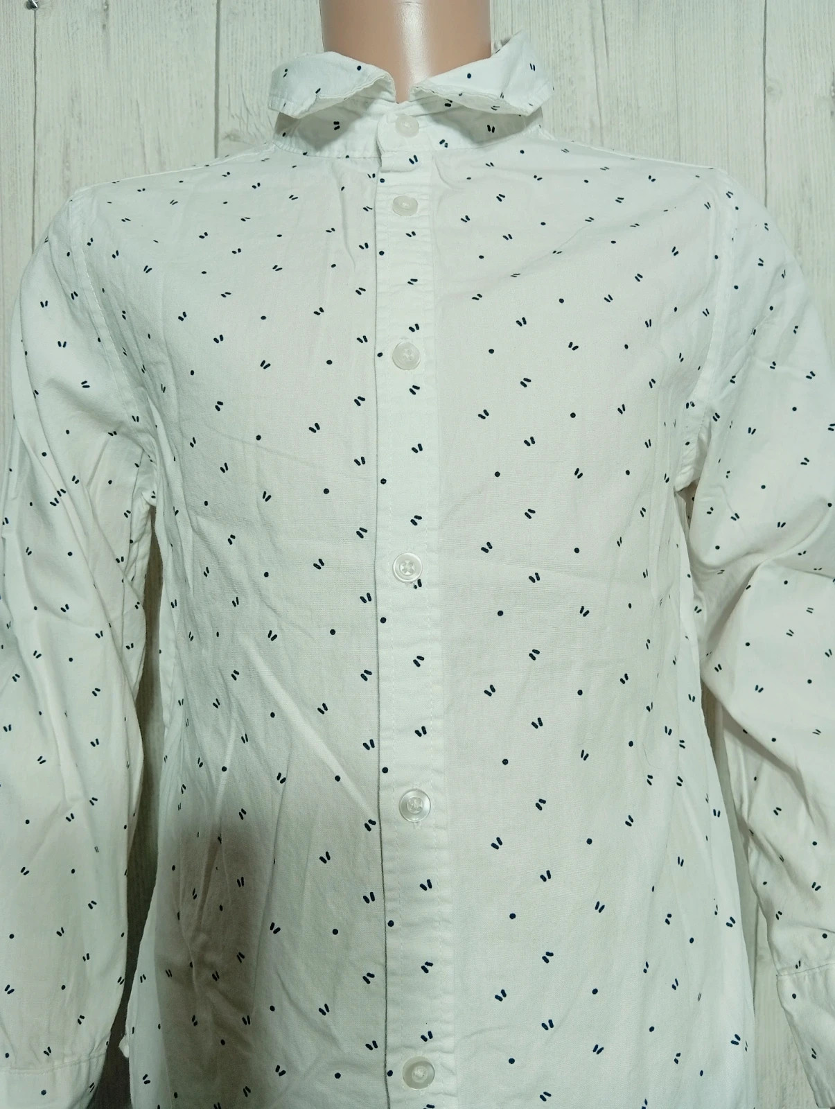 Chemise garcon - Taille 8 ans (126/131 cm) - kiabi - couleur blanc et noir – Kiabi – taille 8 ans / 128 cm 2