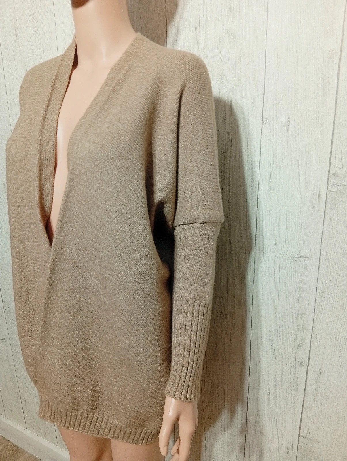 Cardigan femme - taille L/40-Shein- couleur beige marron – Shein – taille M / 38 / 10 5