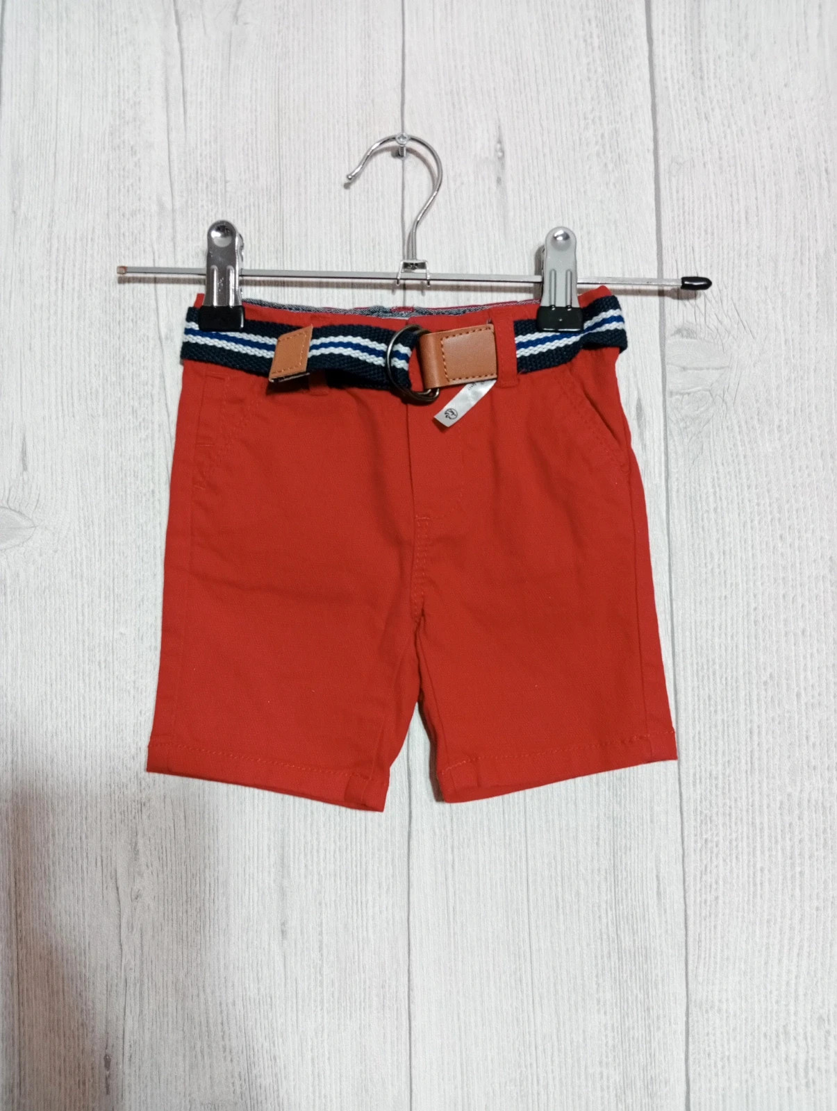 Short garçon- Taille 3 mois (59 cm) obaibi- couleur rouge
