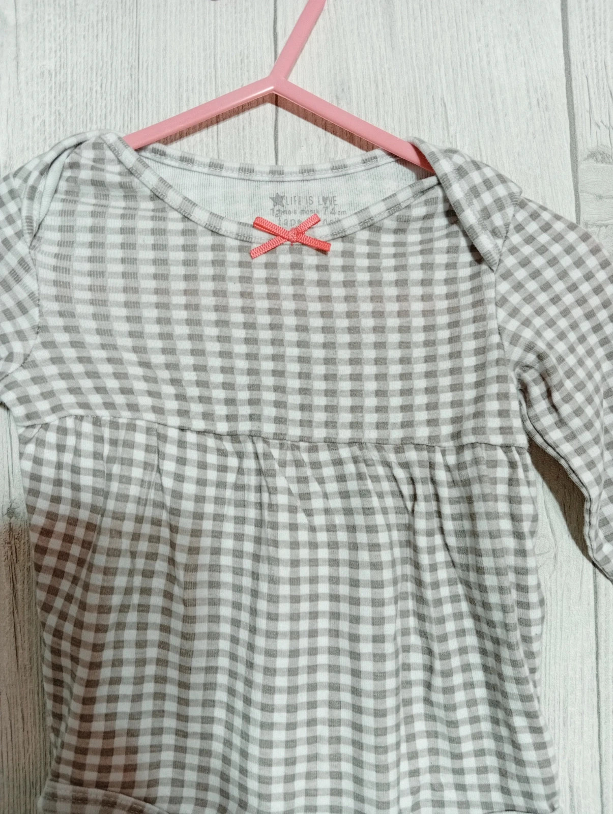 Bodies fille - Taille 12 mois ( 74 cm) - tape a loeil - Couleur gros et blanc – Tape à l'œil – taille 9-12 mois / 74 cm 2