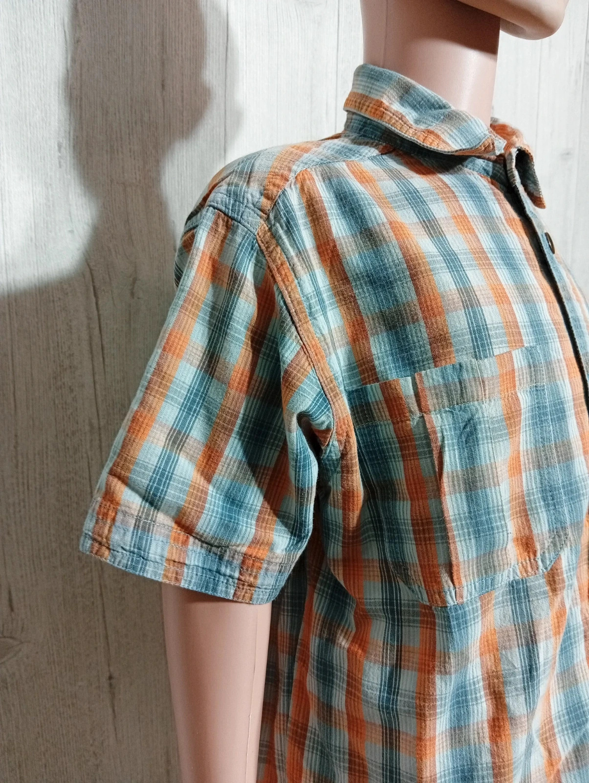 Chemise garcon - Taille 6 ans ( 116 cm) - CFK - couleur gris et orange – C.F.K – taille 6 ans / 116 cm 4