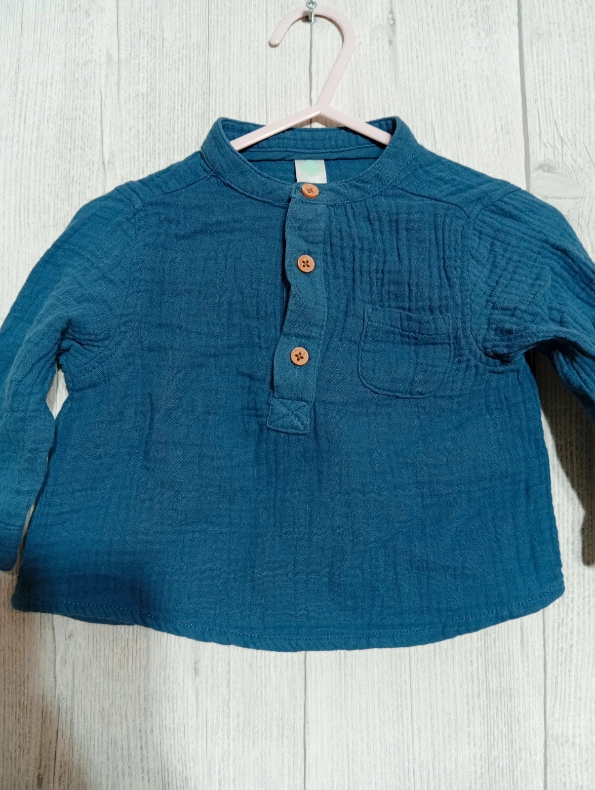 Chemise garcon - Taille 9 mois - Tex - couleur marine – TEX – taille 6-9 mois / 68 cm 2