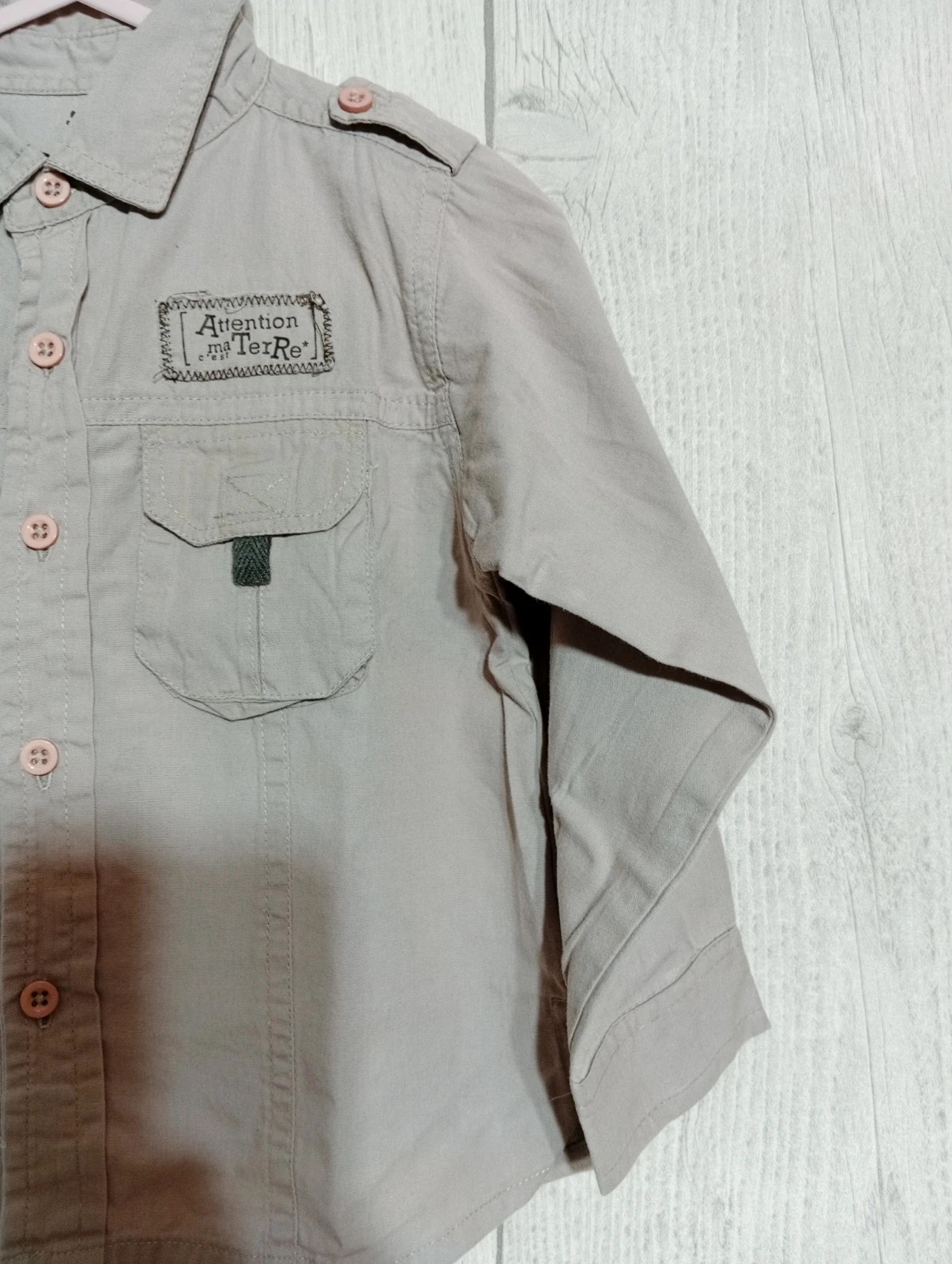 Chemise garcon- taille 2 ans - Couleur gris – taille 24-36 mois / 92 cm 5
