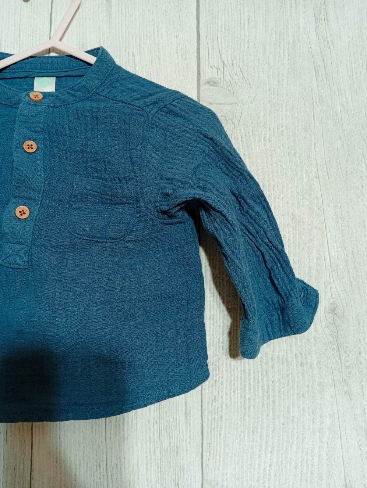 Chemise garcon - Taille 9 mois - Tex - couleur marine – TEX – taille 6-9 mois / 68 cm 4