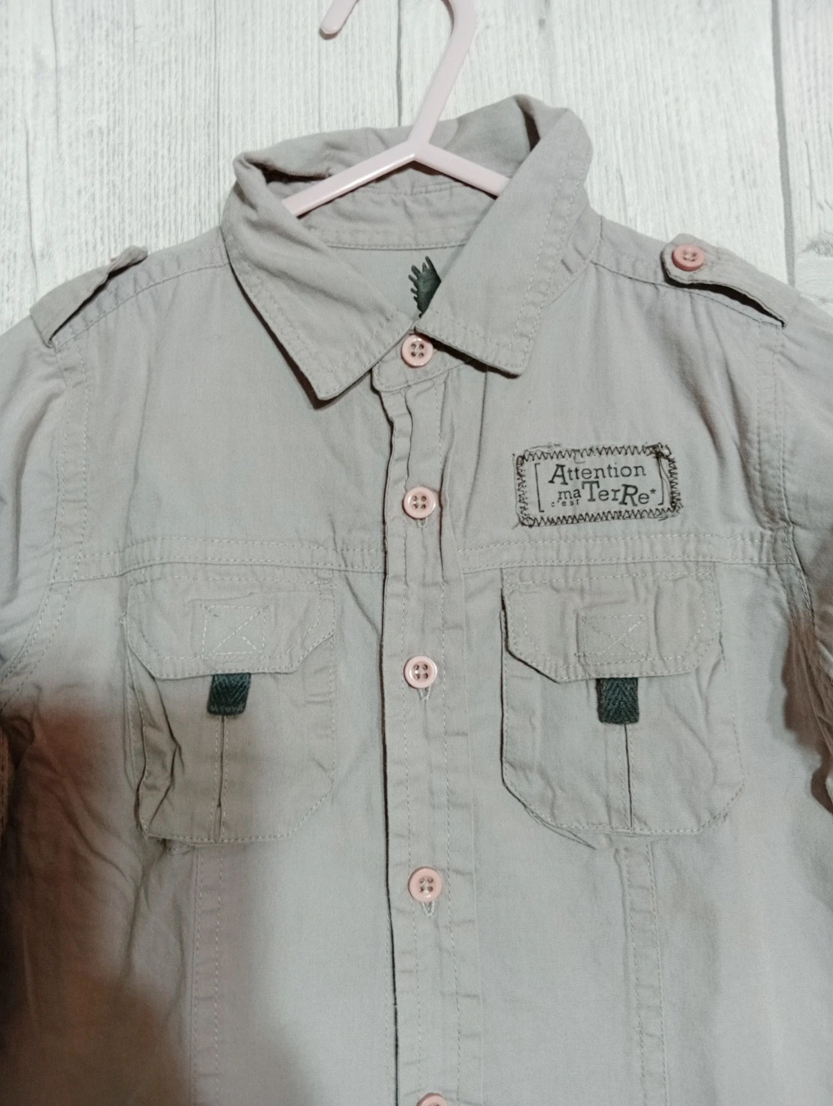 Chemise garcon- taille 2 ans - Couleur gris – taille 24-36 mois / 92 cm 2