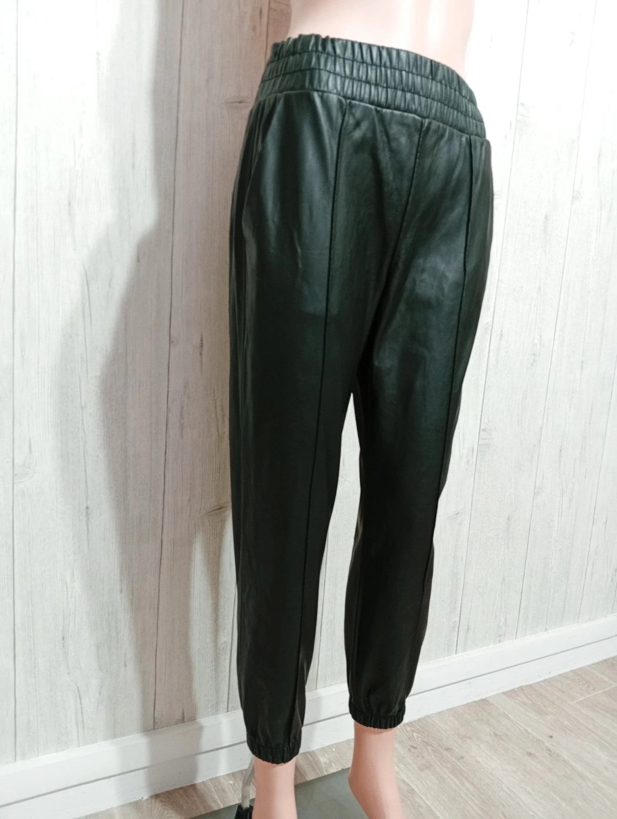 Pantalon en cuir fille - Taille XS/14 ans - bershka - couleur noir – Bershka – taille 14 ans / 164 cm 4