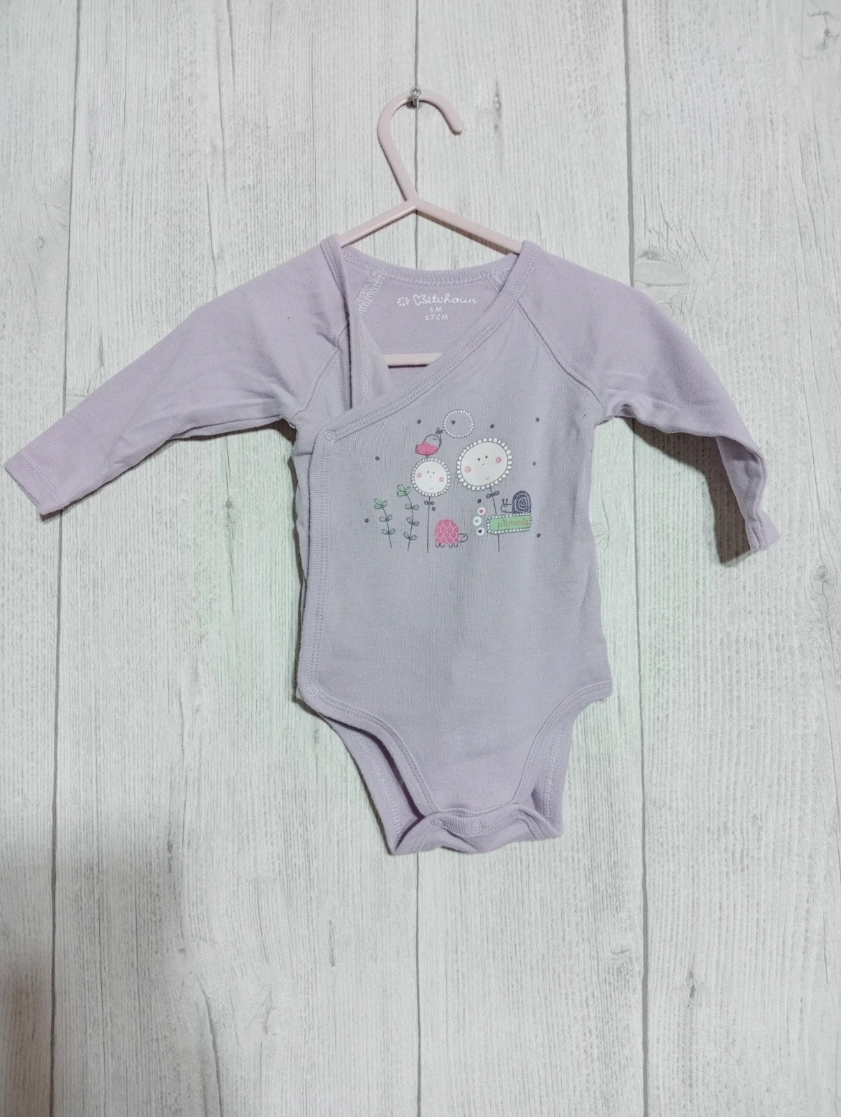 Bodies fille - Taille 6 mois ( 67 cm) - kitchoun - couleur lila