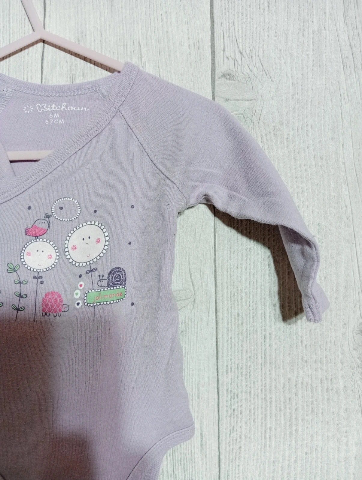 Bodies fille - Taille 6 mois ( 67 cm) - kitchoun - couleur lila – Kitchoun – taille 6-9 mois / 68 cm 5