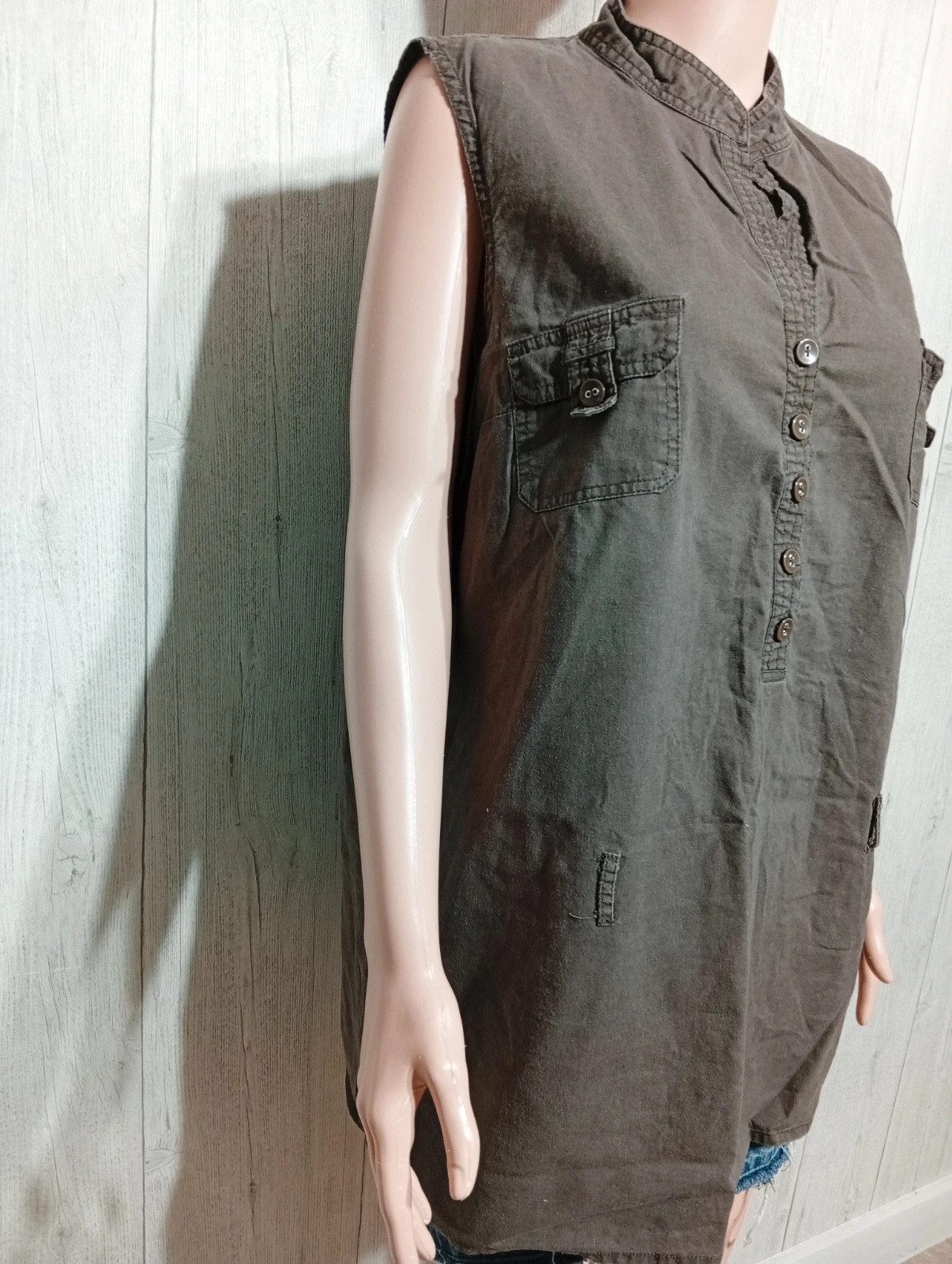 Tunique femme - Taille 48- tissaia - couleur marron – Tissaia – taille 4XL / 48 / 20 4