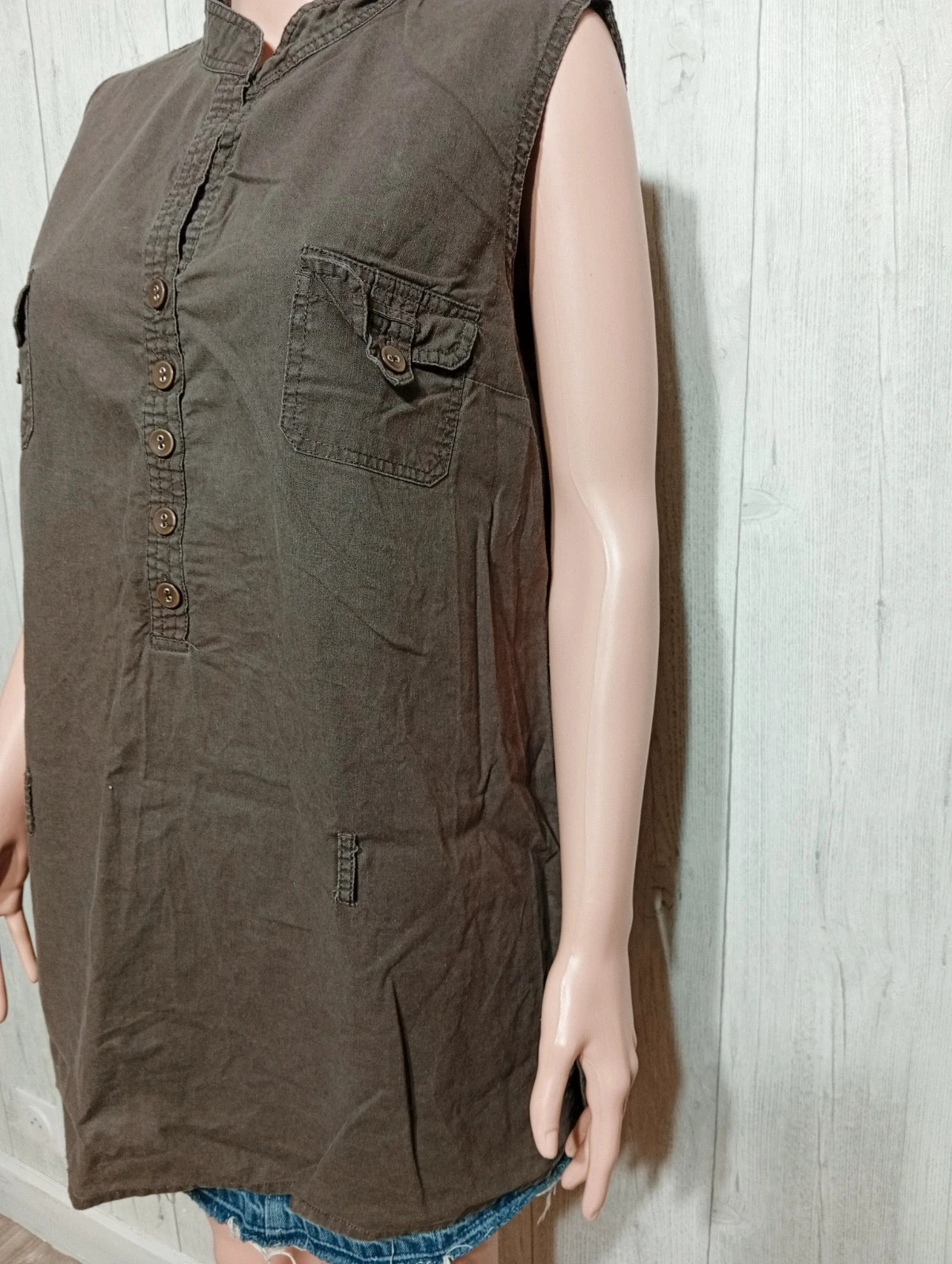 Tunique femme - Taille 48- tissaia - couleur marron – Tissaia – taille 4XL / 48 / 20 5