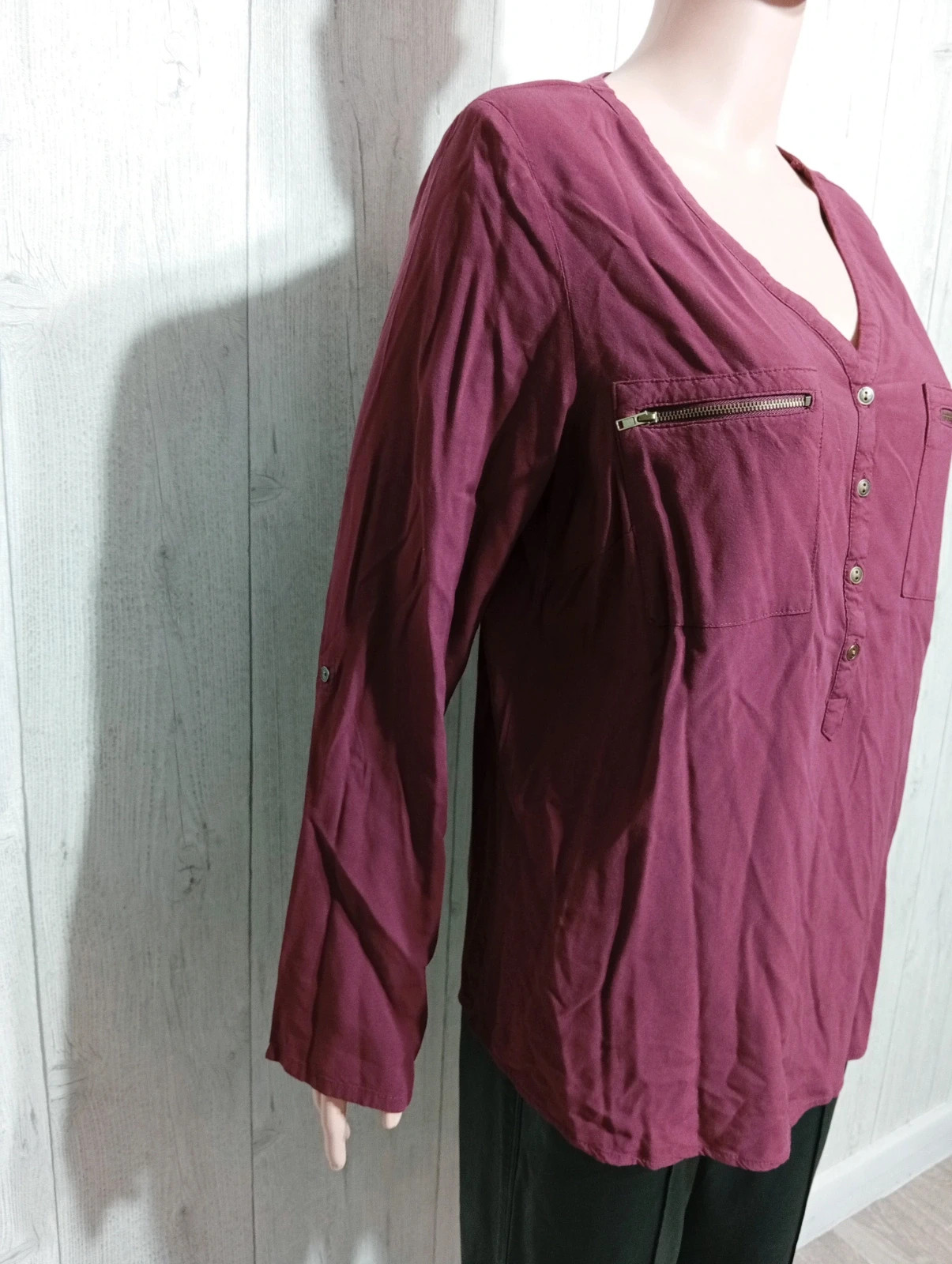 Blouse femme - BPC - taille XL/42 - couleur bordeau – B.P.C – taille XL / 42 / 14 4