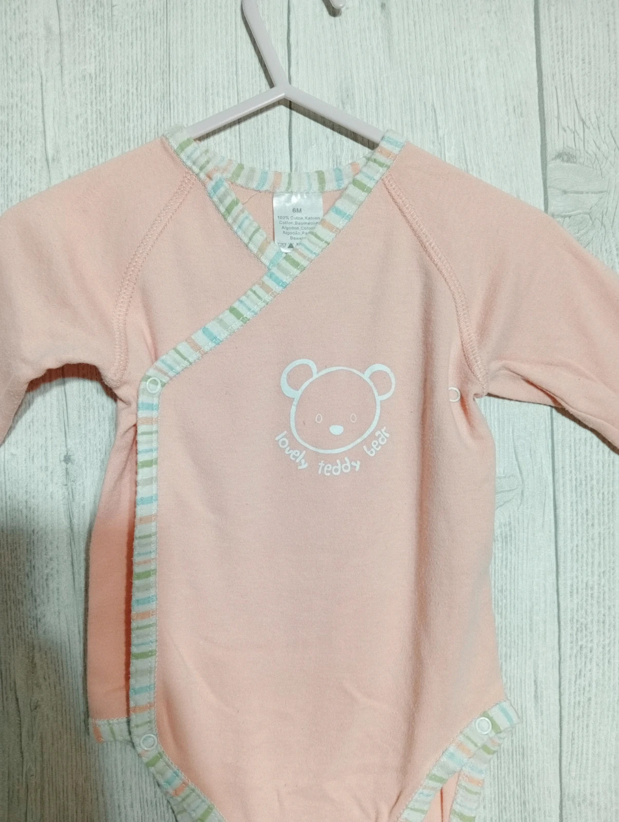 Bodies fille - Taille 6 mois - Couleur rose abricot – taille 3-6 mois / 62 cm 2