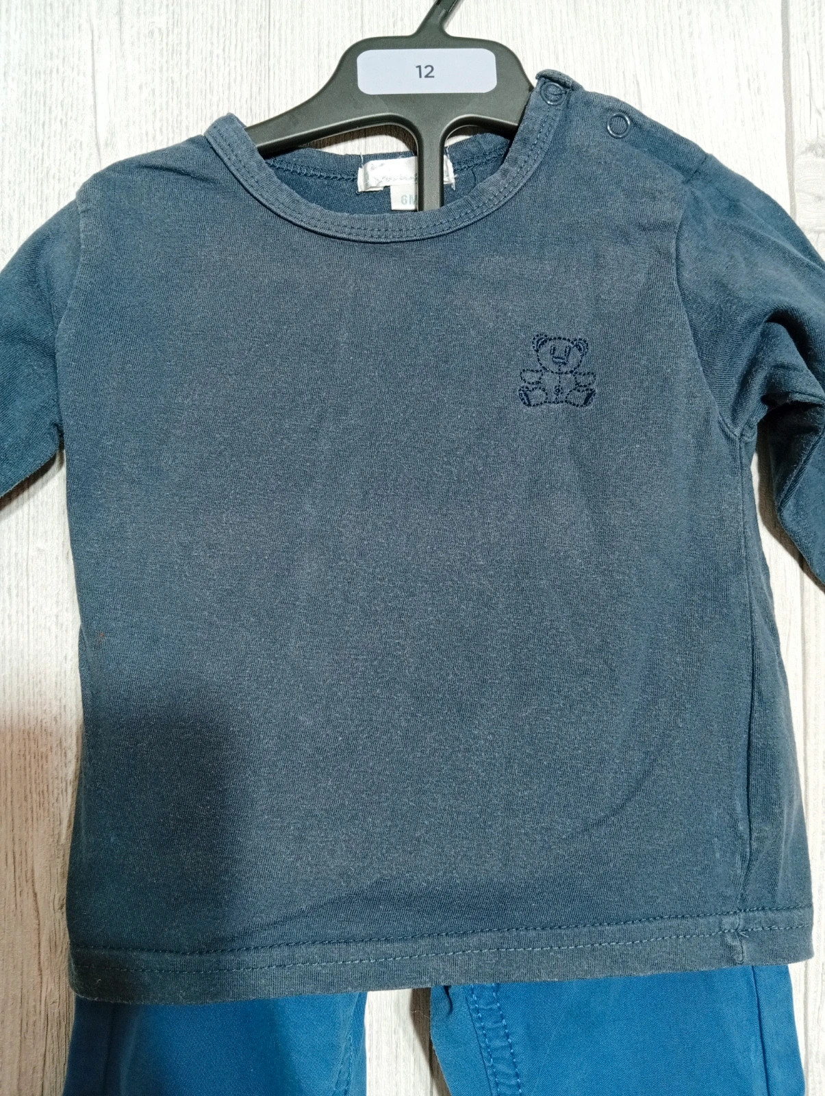 Ensemble 2 pieces garcon - Taille 6 mois - kimadi- couleur marine – Kimadi – taille 3-6 mois / 62 cm 2