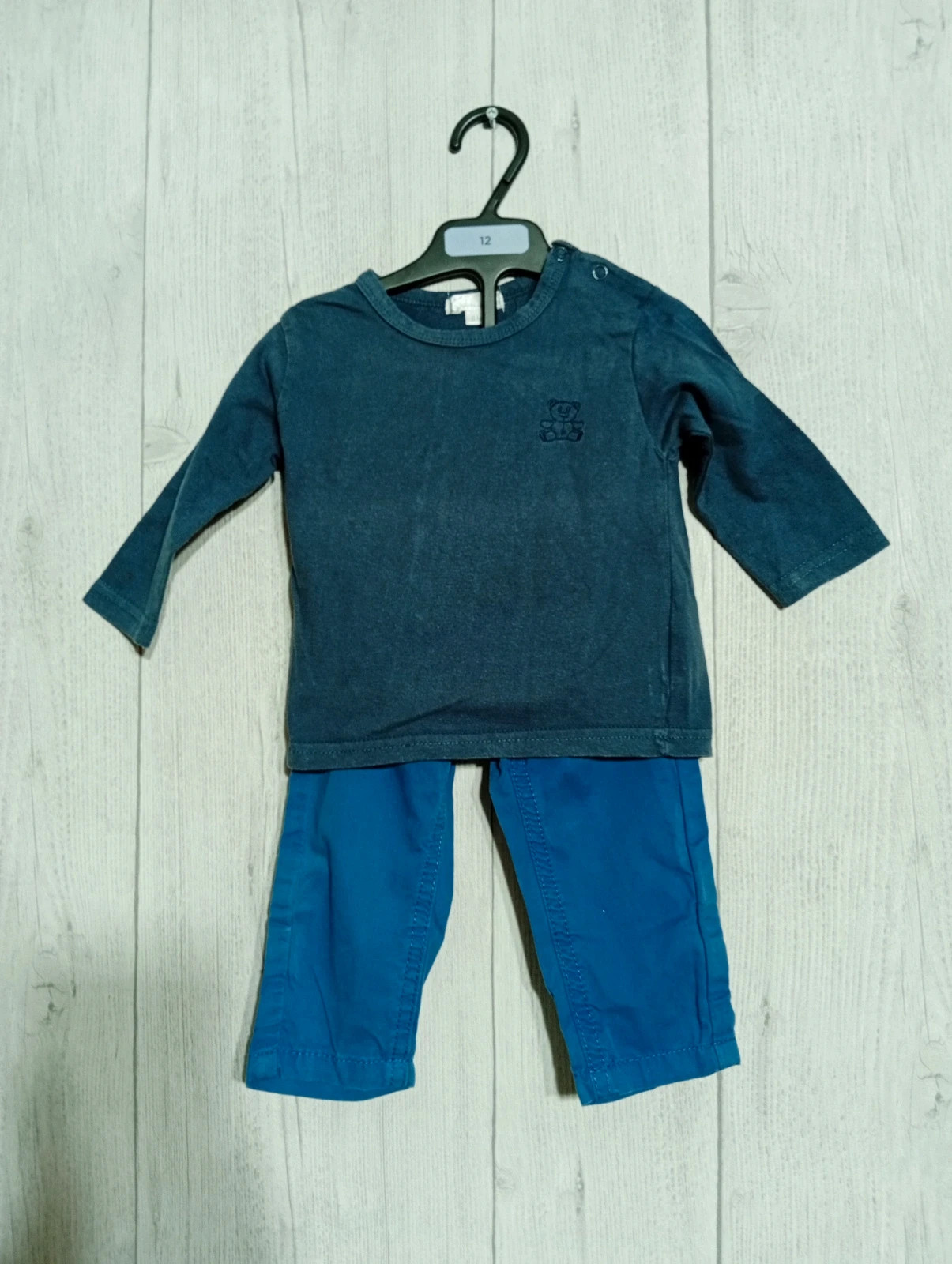Ensemble 2 pieces garcon - Taille 6 mois - kimadi- couleur marine