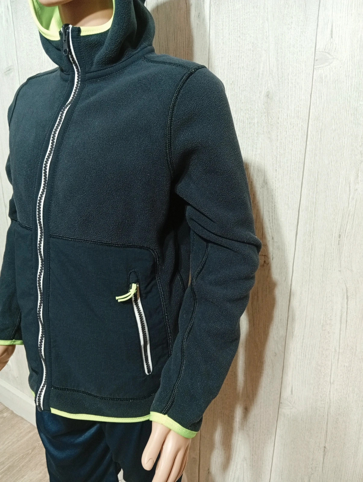 Veste polaire garcon - Taille 10 ans - tribord -couleur marine et jaune fluo – Tribord – taille 10 ans / 140 cm 5