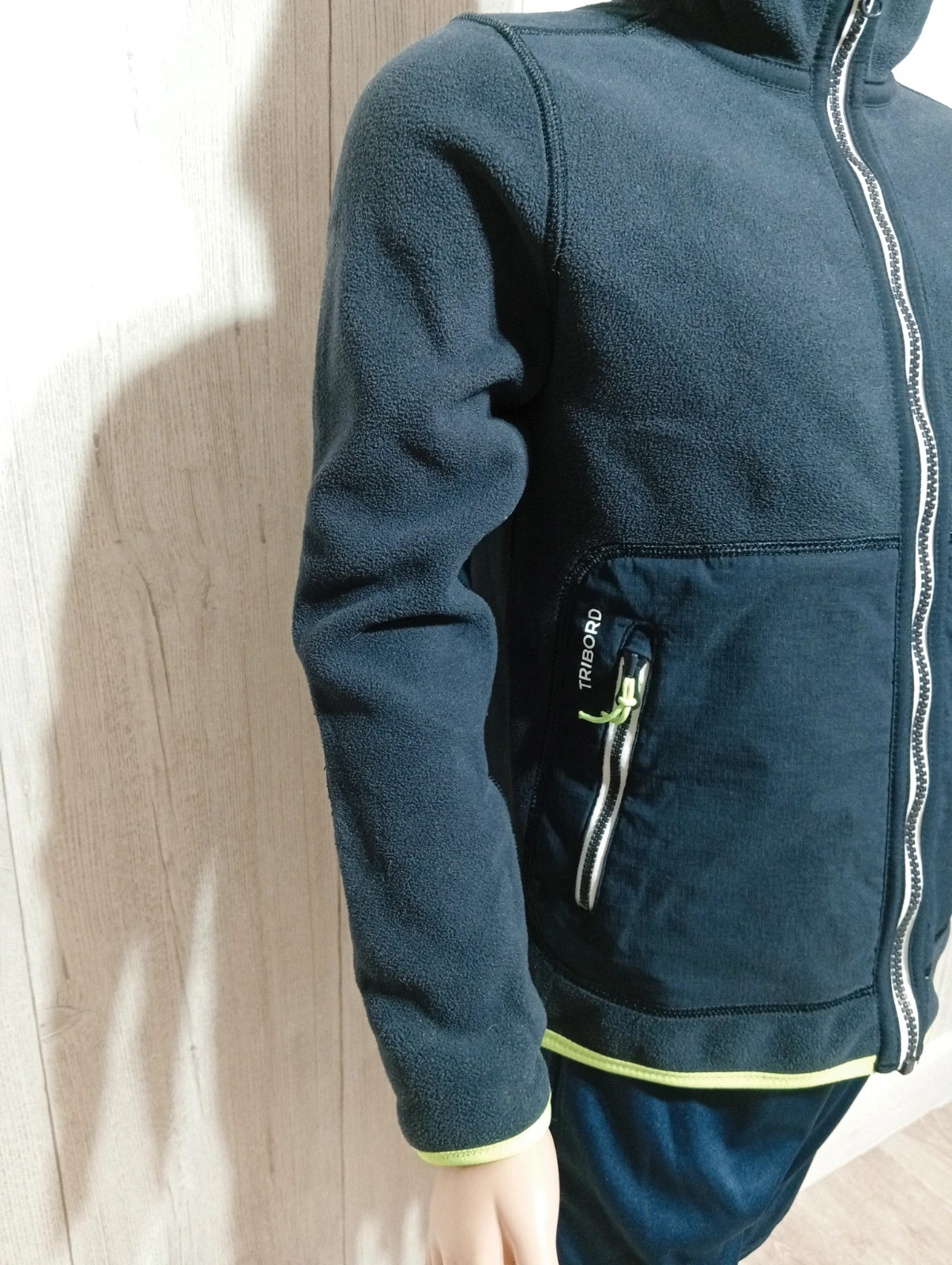 Veste polaire garcon - Taille 10 ans - tribord -couleur marine et jaune fluo – Tribord – taille 10 ans / 140 cm 4