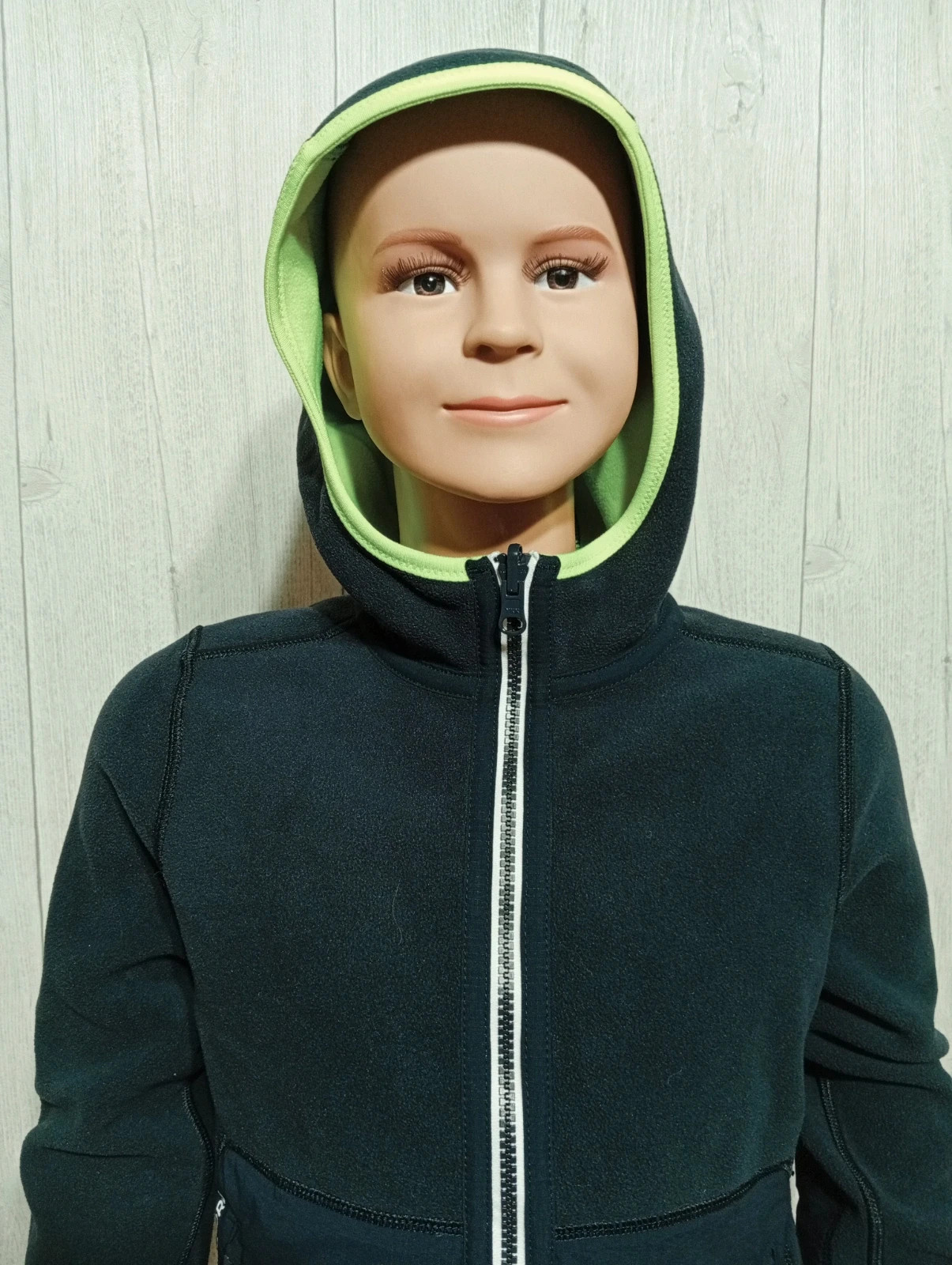 Veste polaire garcon - Taille 10 ans - tribord -couleur marine et jaune fluo – Tribord – taille 10 ans / 140 cm 2
