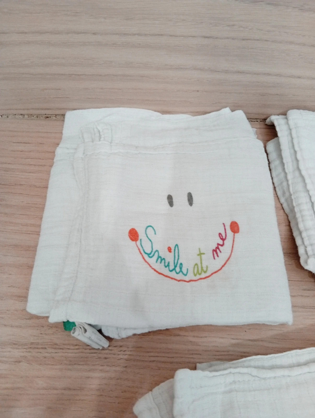 Lot de 3 langes - 70×70-premaman-couleur blanc – Premaman 2