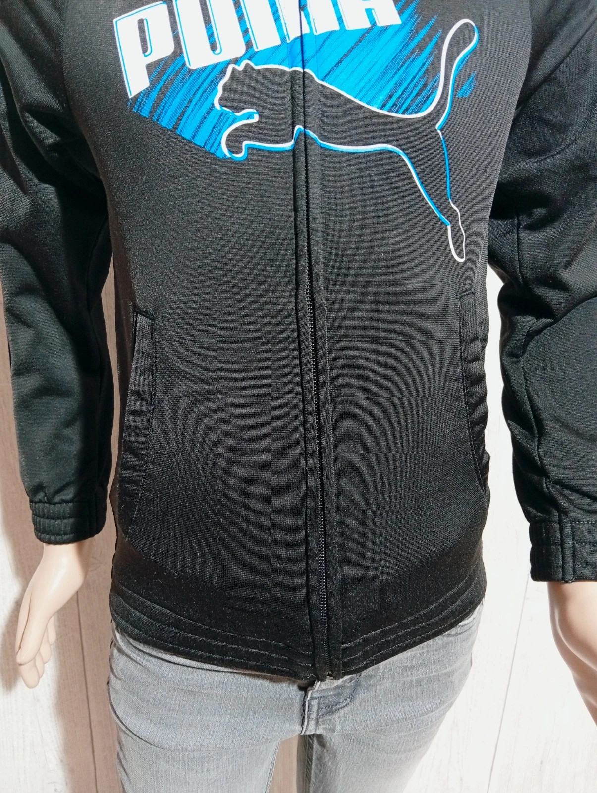 Gilet garcon - Taille 6 ans - puma-Couleur noir bleu et blanc – Puma – taille 6 ans / 116 cm 3