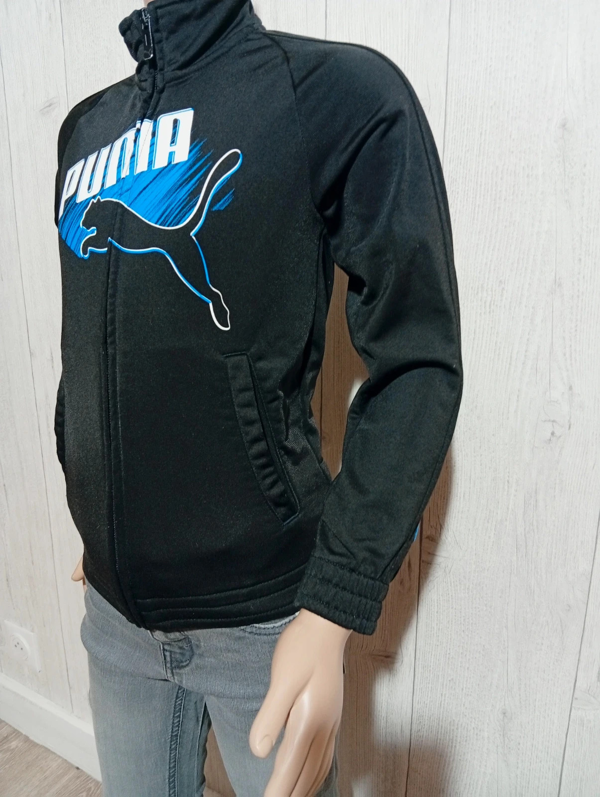 Gilet garcon - Taille 6 ans - puma-Couleur noir bleu et blanc – Puma – taille 6 ans / 116 cm 5