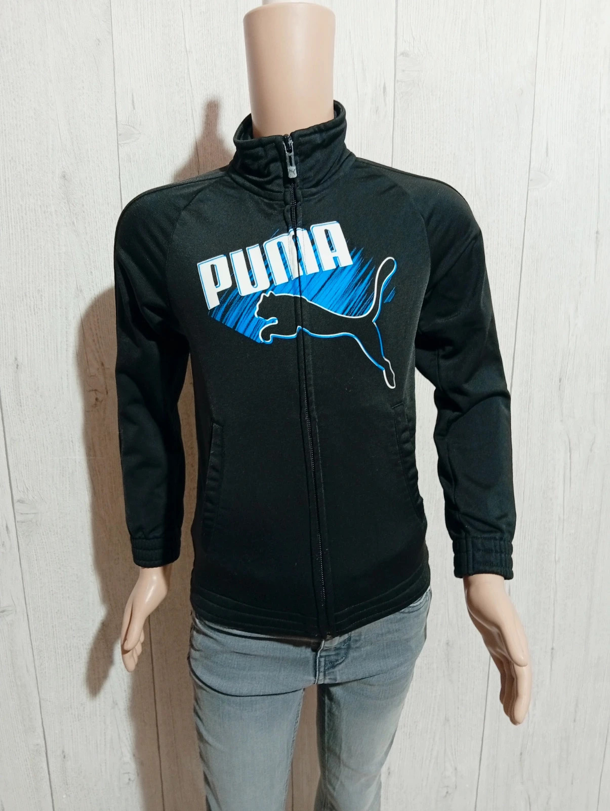 Gilet garcon - Taille 6 ans - puma-Couleur noir bleu et blanc