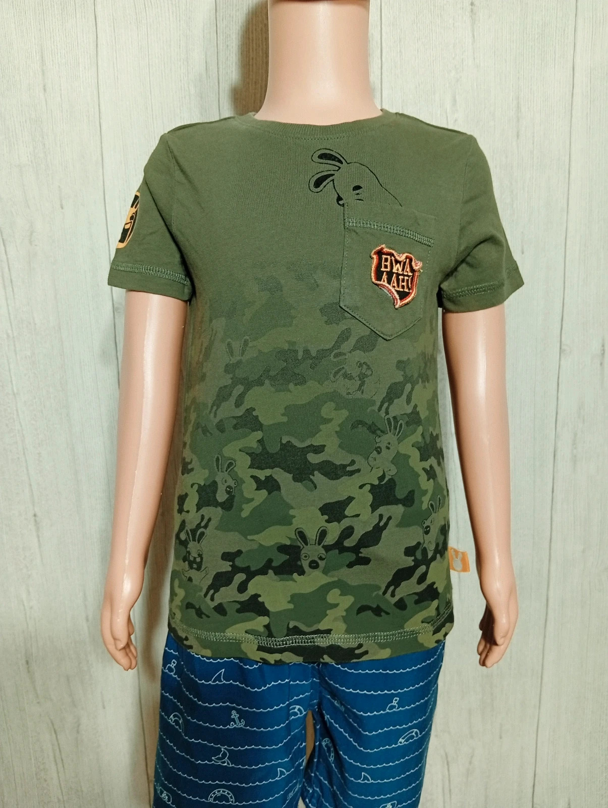 T-shirt garcon - Taille 6 ans-suncity - couleur kaki – Sun City – taille 6 ans / 116 cm