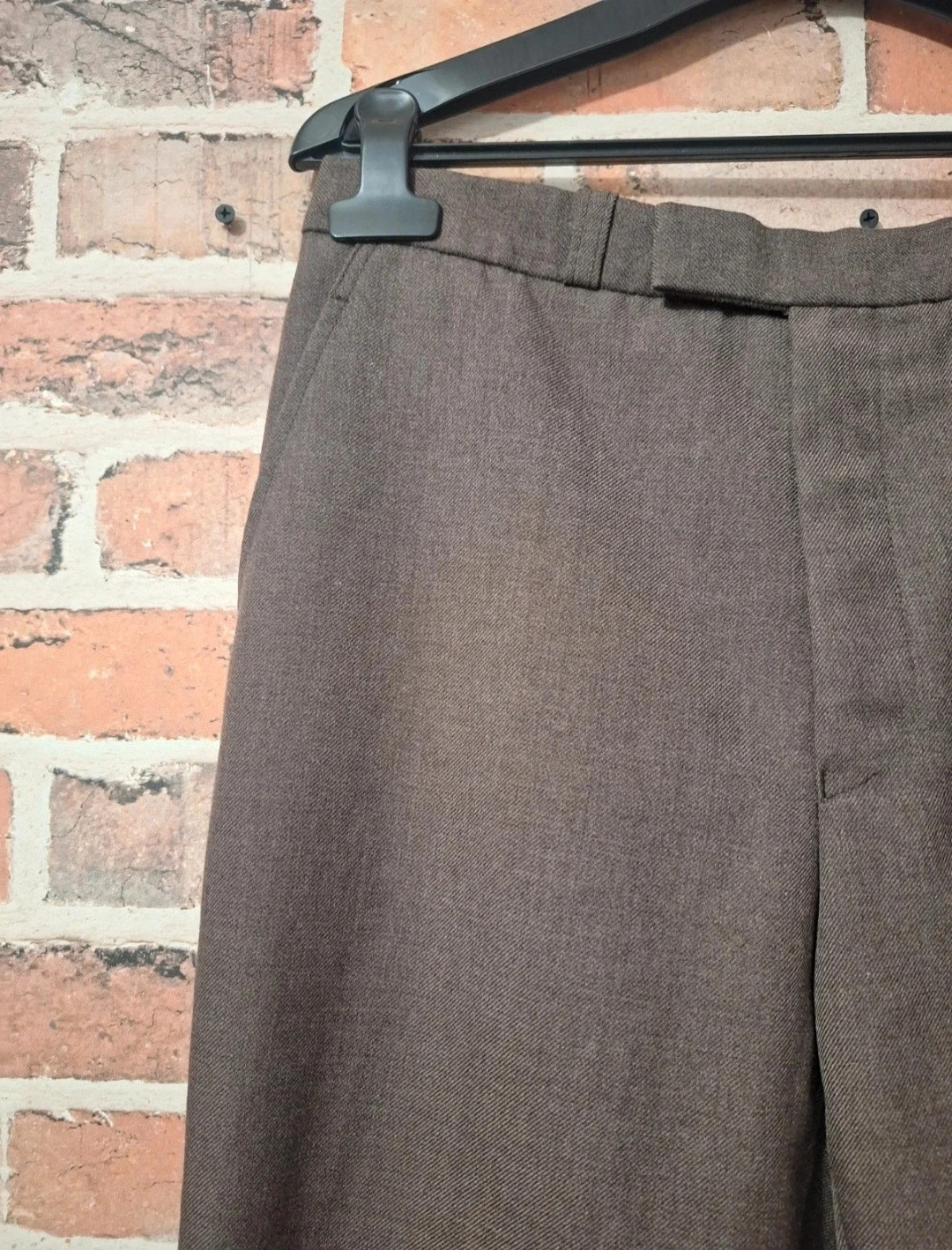 Pantalon de costume homme-taille XL/42-terylene-couleur marron – terylene – taille XL 3