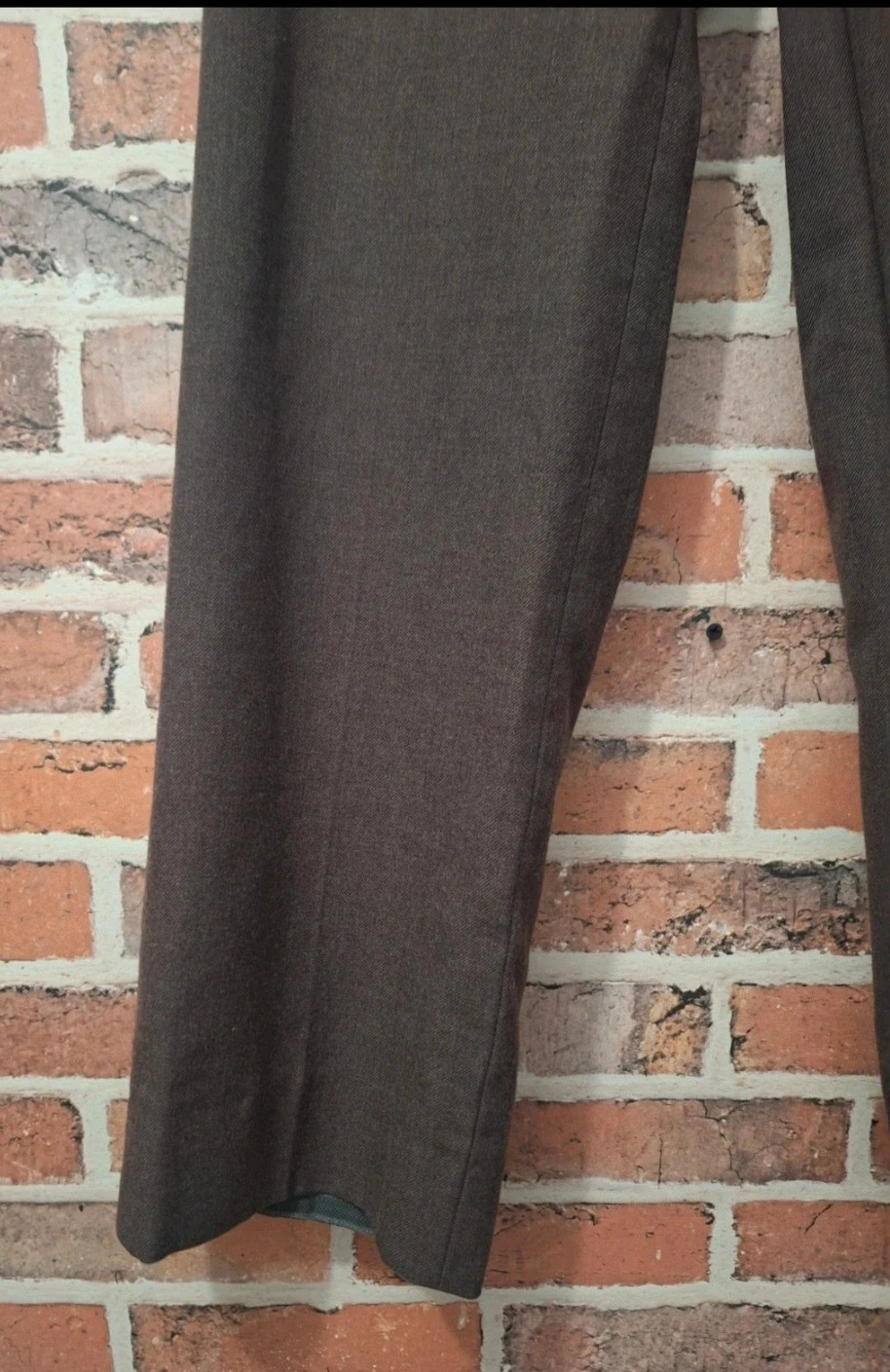 Pantalon de costume homme-taille XL/42-terylene-couleur marron – terylene – taille XL 5