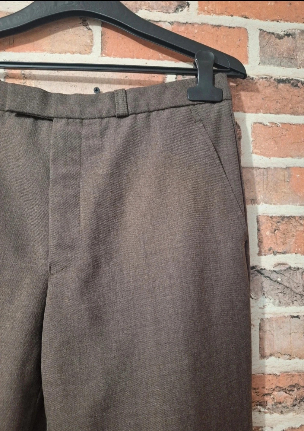 Pantalon de costume homme-taille XL/42-terylene-couleur marron – terylene – taille XL 4