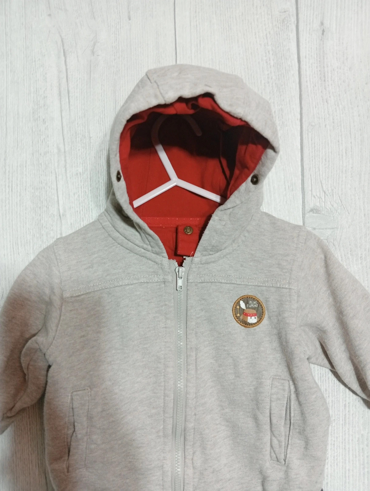 Gilet garcon - Taille 12 mois (74 cm) -marese- couleur gris et marron – Marese – taille 9-12 mois / 74 cm 2