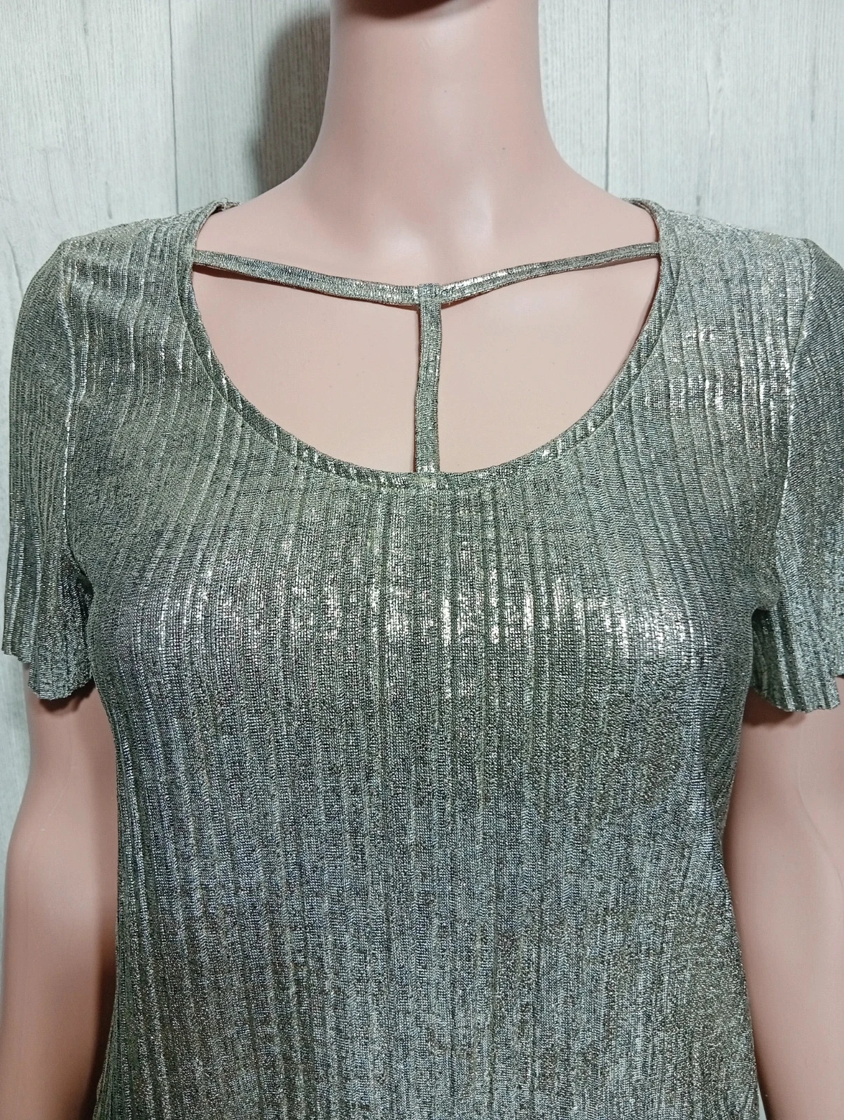 Blouse femme - Taille S/36 - jennyfer - couleur argente – Jennyfer – taille S / 36 / 8 2