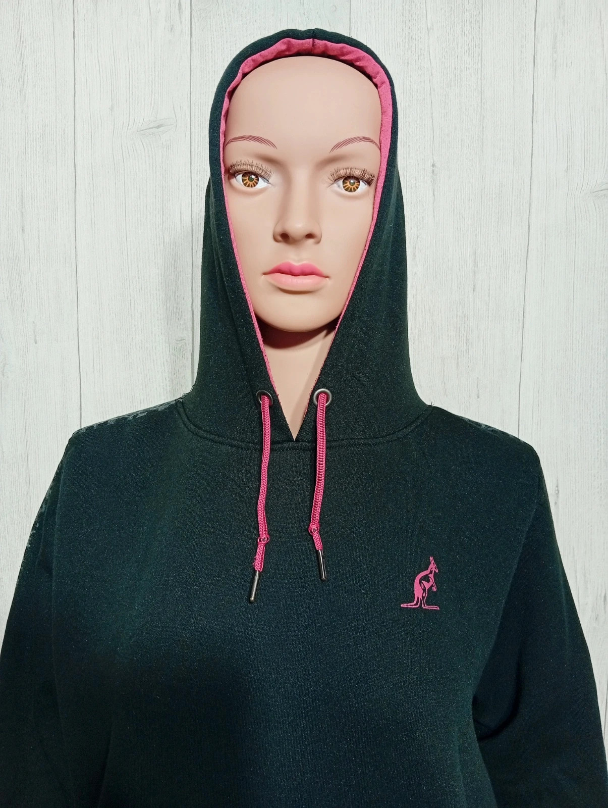 Pull à capuche femme - Taille XL/42- australian- couleur noir et fushia – Australian – taille XL / 42 / 14 2