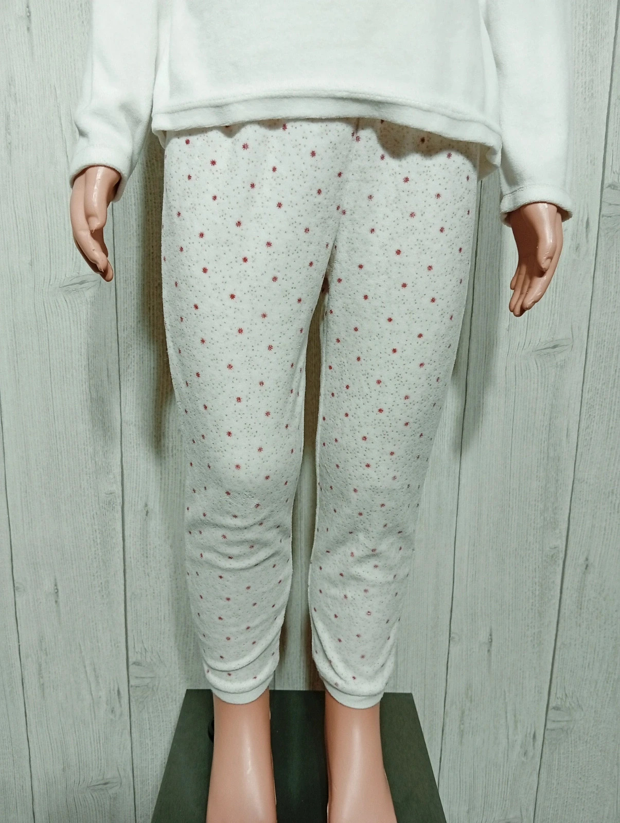 Ensemble de pyjama 2 pièces fille - Taille 4 ans ( 104 cm) - okaidi - couleur blanc et dore – Okaïdi – taille 4 ans / 104 cm 3