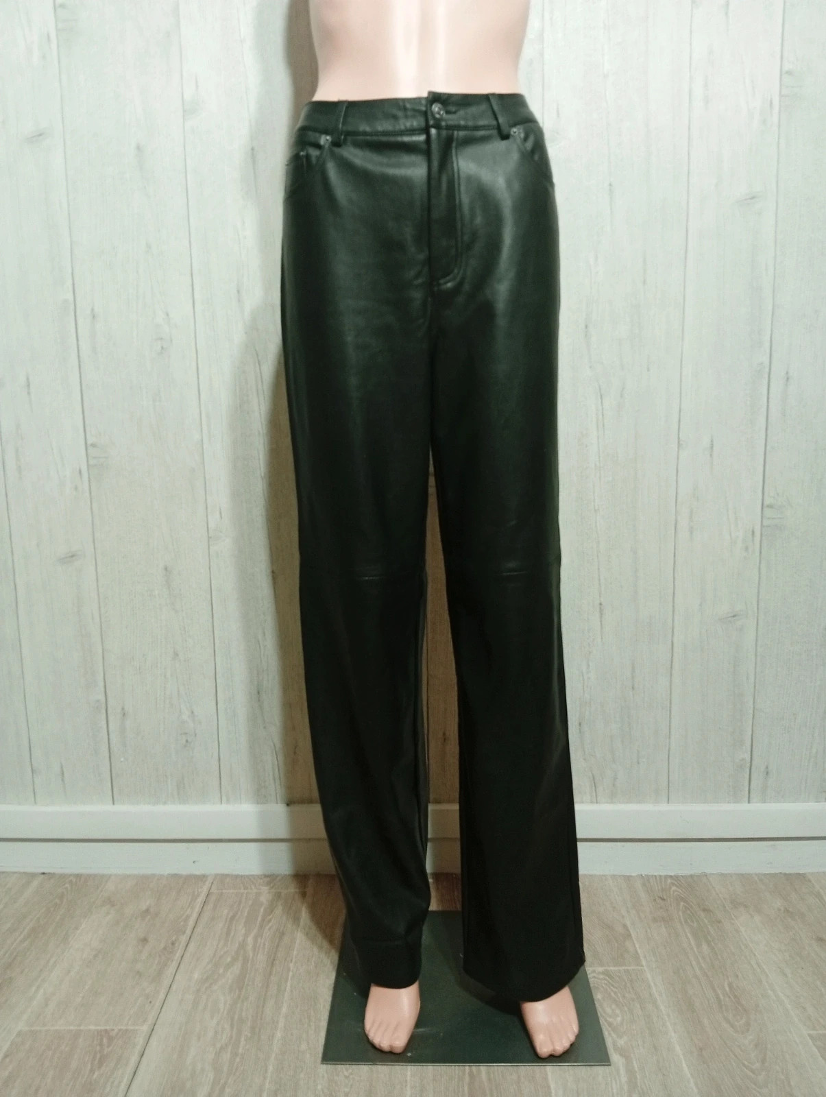 Pantalon en cuir femme - tailleS/36- pimkie - couleur noir