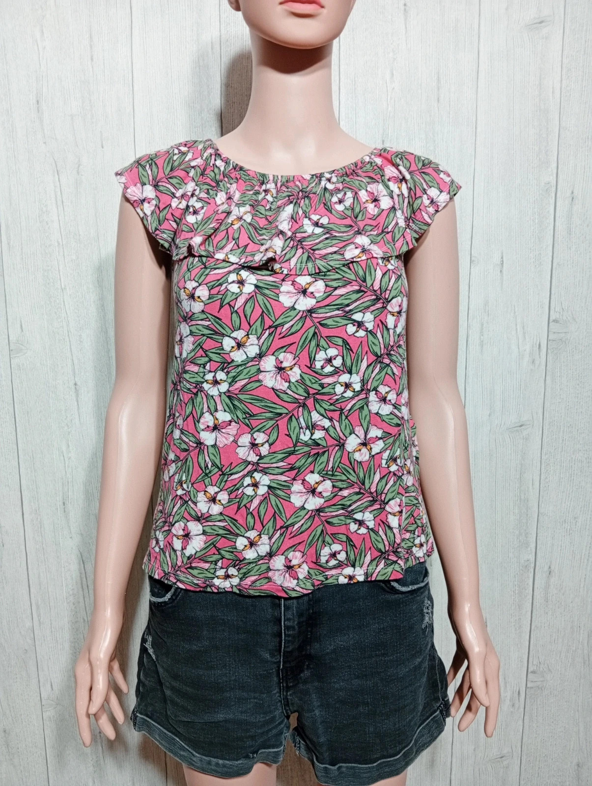 Blouse femme - Taille S/36-kiabi- fushia et vert – Kiabi – taille S / 36 / 8