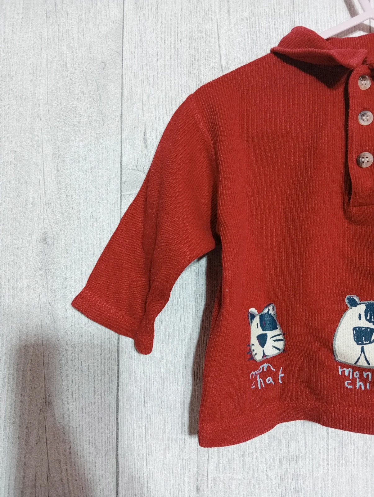 Polo garcon- taille 12 mois - du pareil au meme - Couleur rouge – Du Pareil au Même – taille 9-12 mois / 74 cm 3