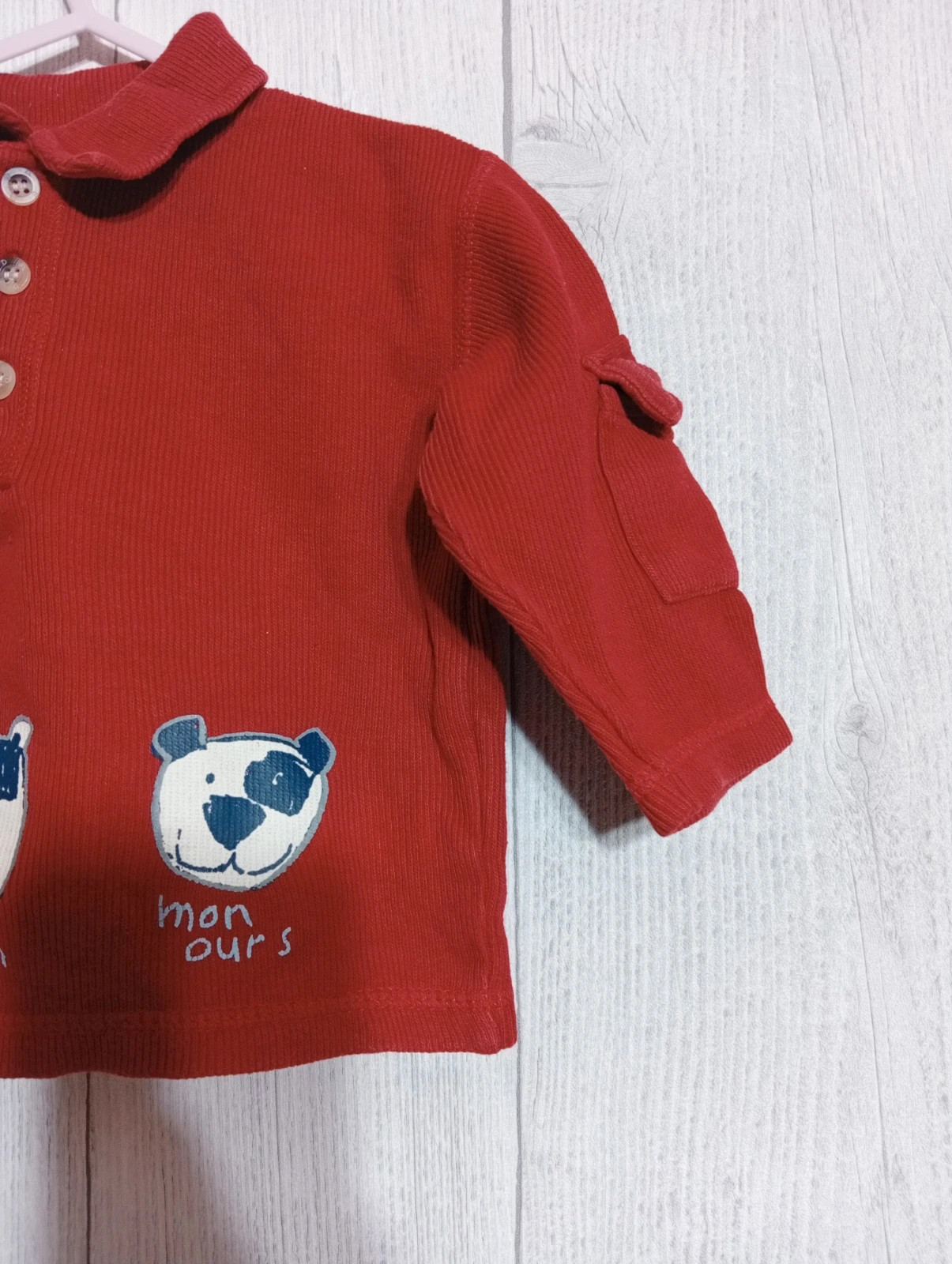 Polo garcon- taille 12 mois - du pareil au meme - Couleur rouge – Du Pareil au Même – taille 9-12 mois / 74 cm 4