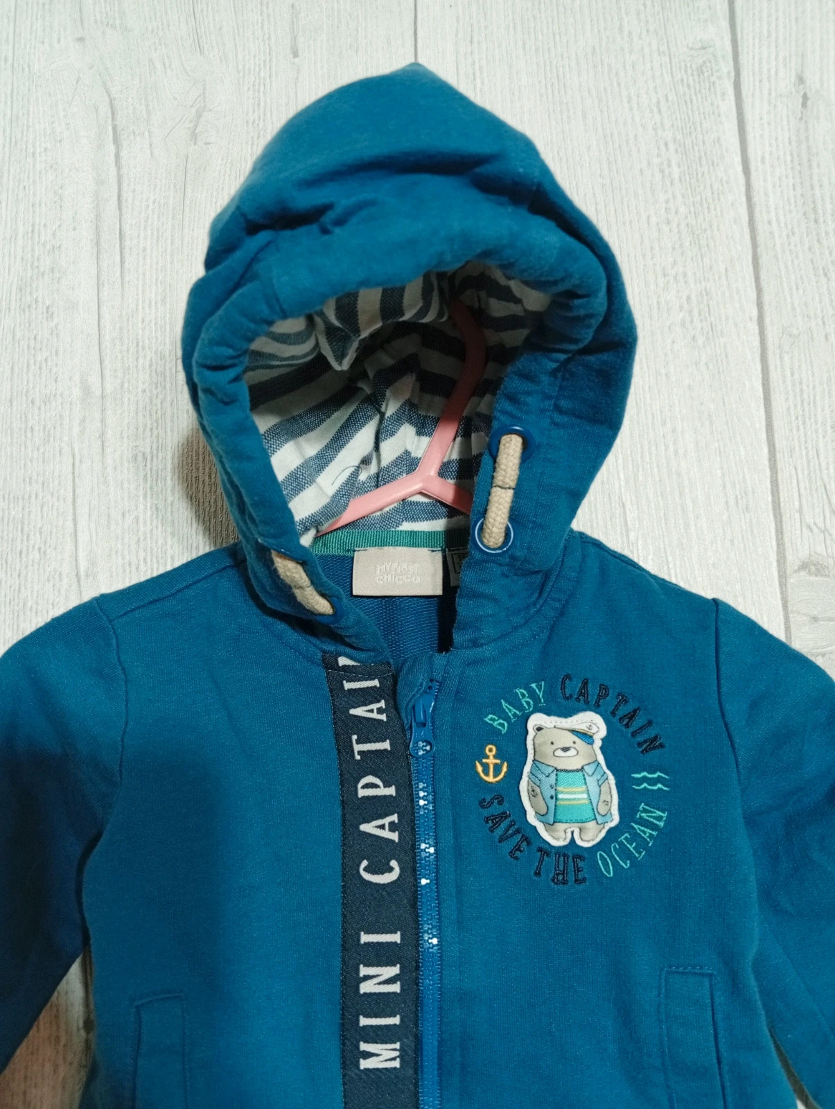 Gilet garcon - Taille 3 mois (56 cm) - my first chicco - couleur bleu et marine – My First Chicco – taille 1-3 mois / 56 cm 2