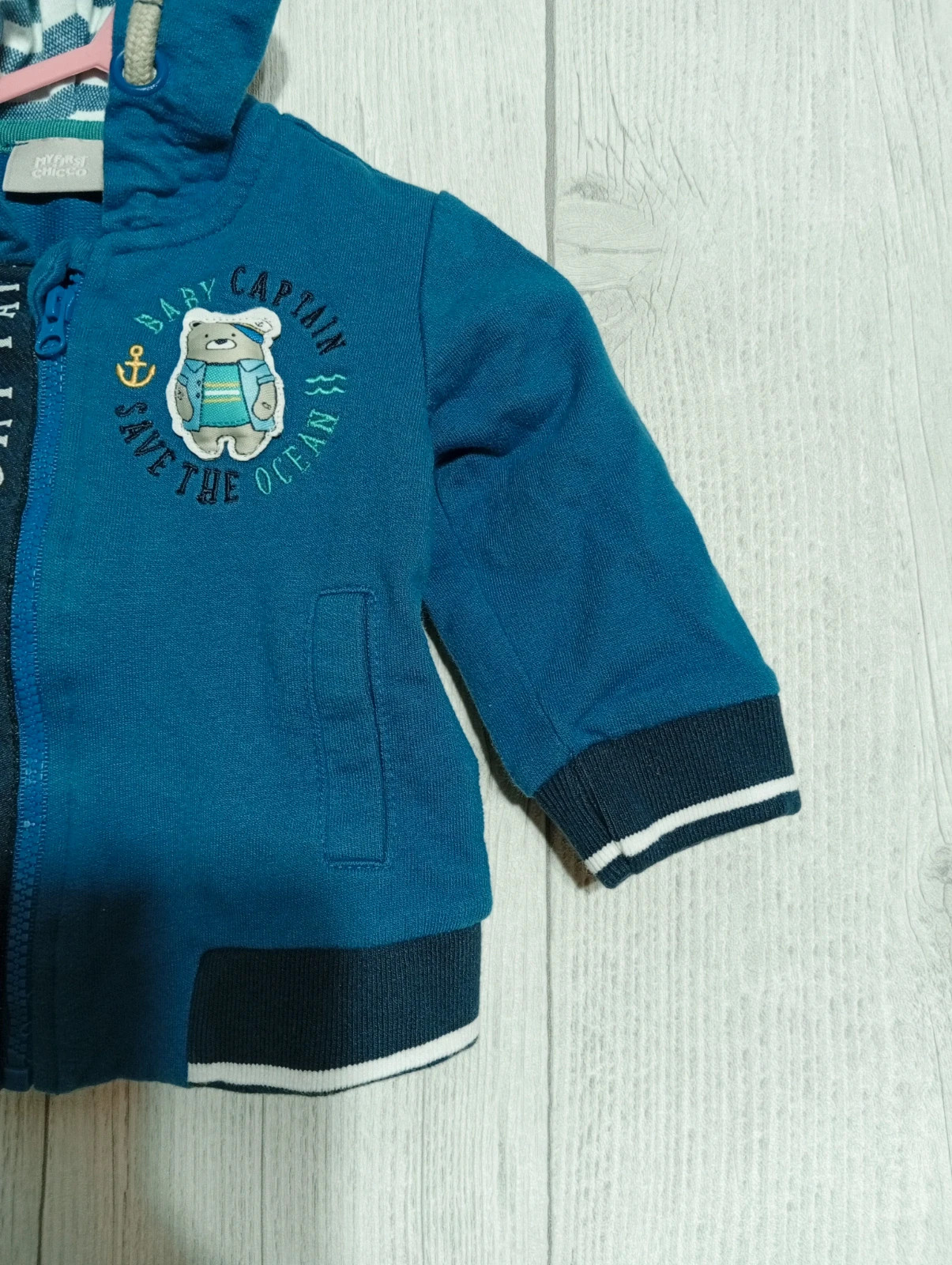 Gilet garcon - Taille 3 mois (56 cm) - my first chicco - couleur bleu et marine – My First Chicco – taille 1-3 mois / 56 cm 5